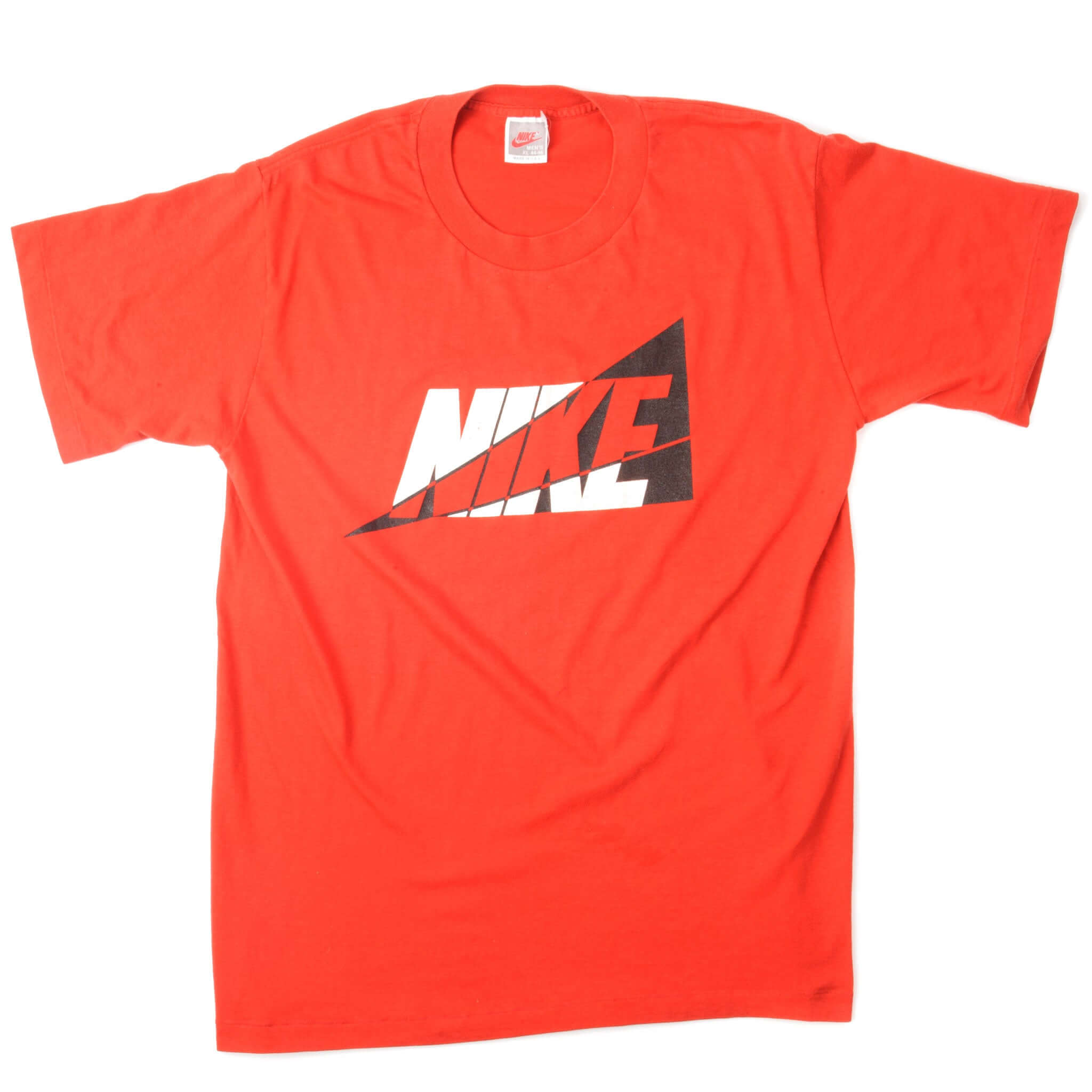 Vintage Nike Tee Shirt from 1987 to 1992 Size Medium Made In USA. red