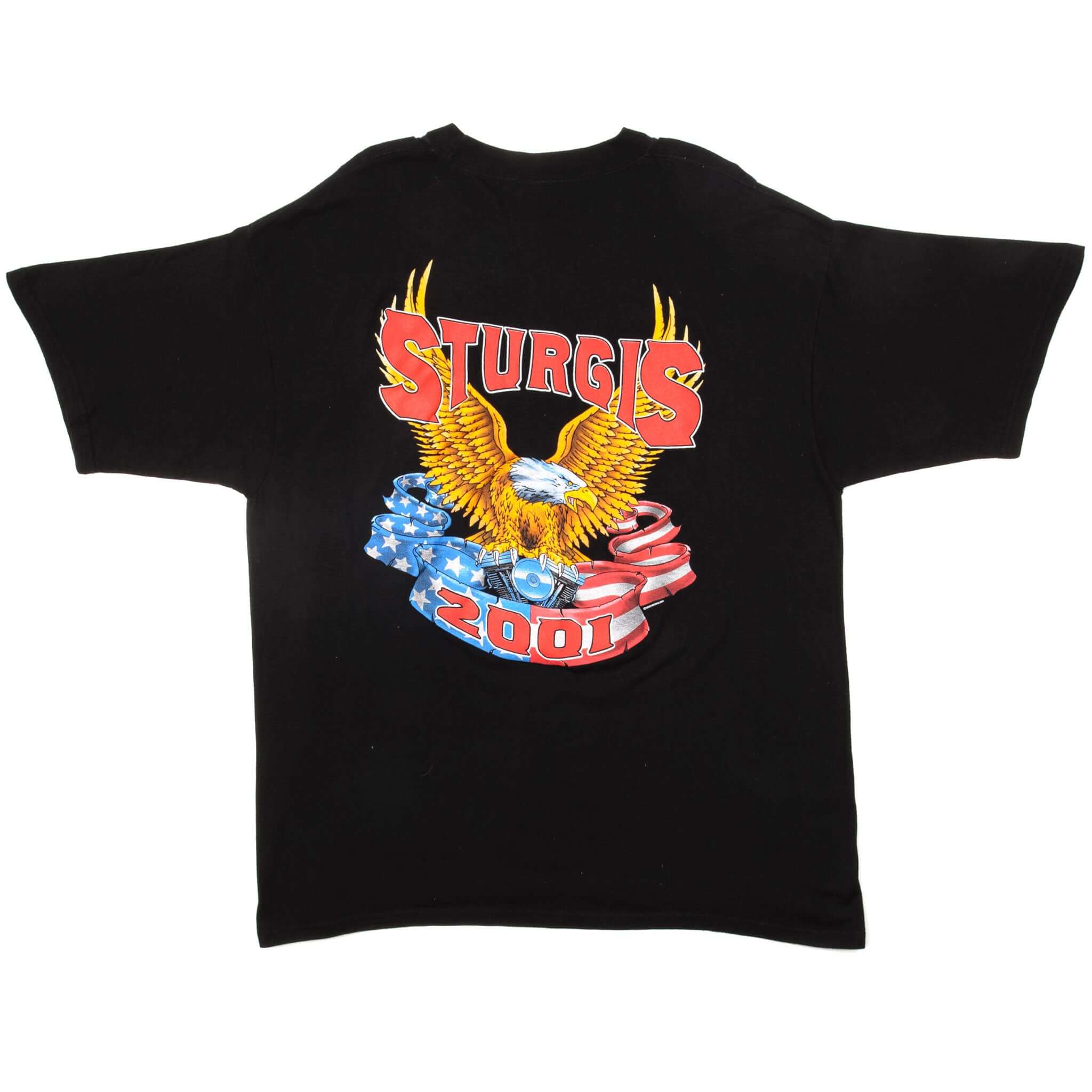 VINTAGE STURGIS BLACK HILLS RALLY TEE SHIRT 2001 SIZE XL