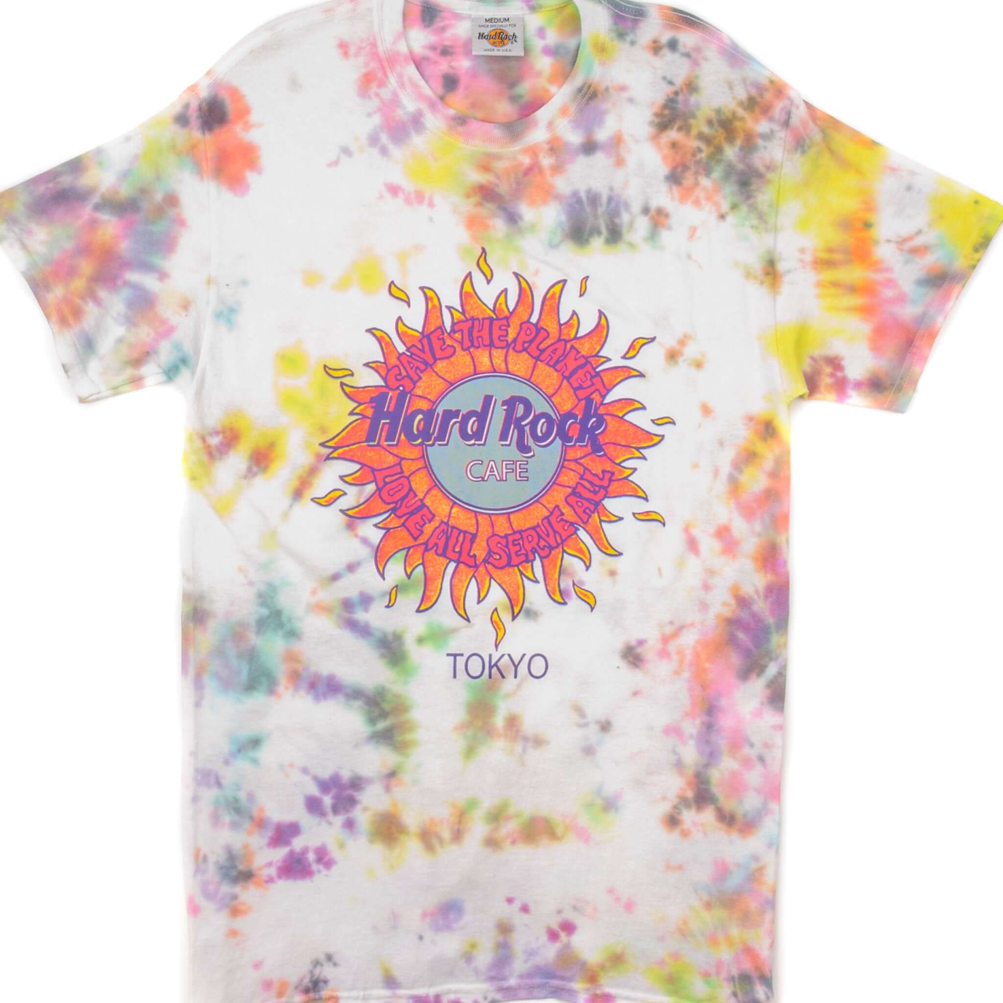VINTAGE TIE-DYE HARD ROCK CAFE TEE SHIRT SIZE SMALL MADE IN USA