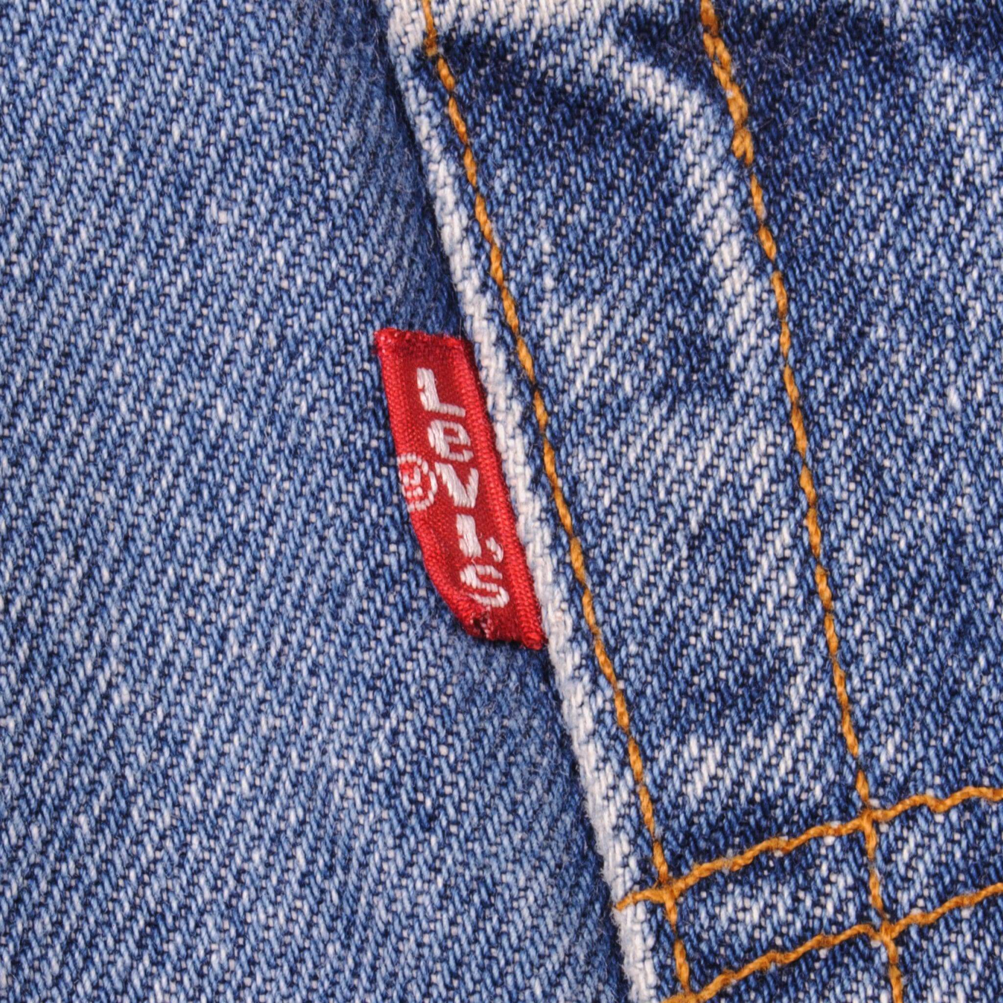 VINTAGE LEVIS 501 JEANS INDIGO 90s SIZE W34 L34 MADE IN USA