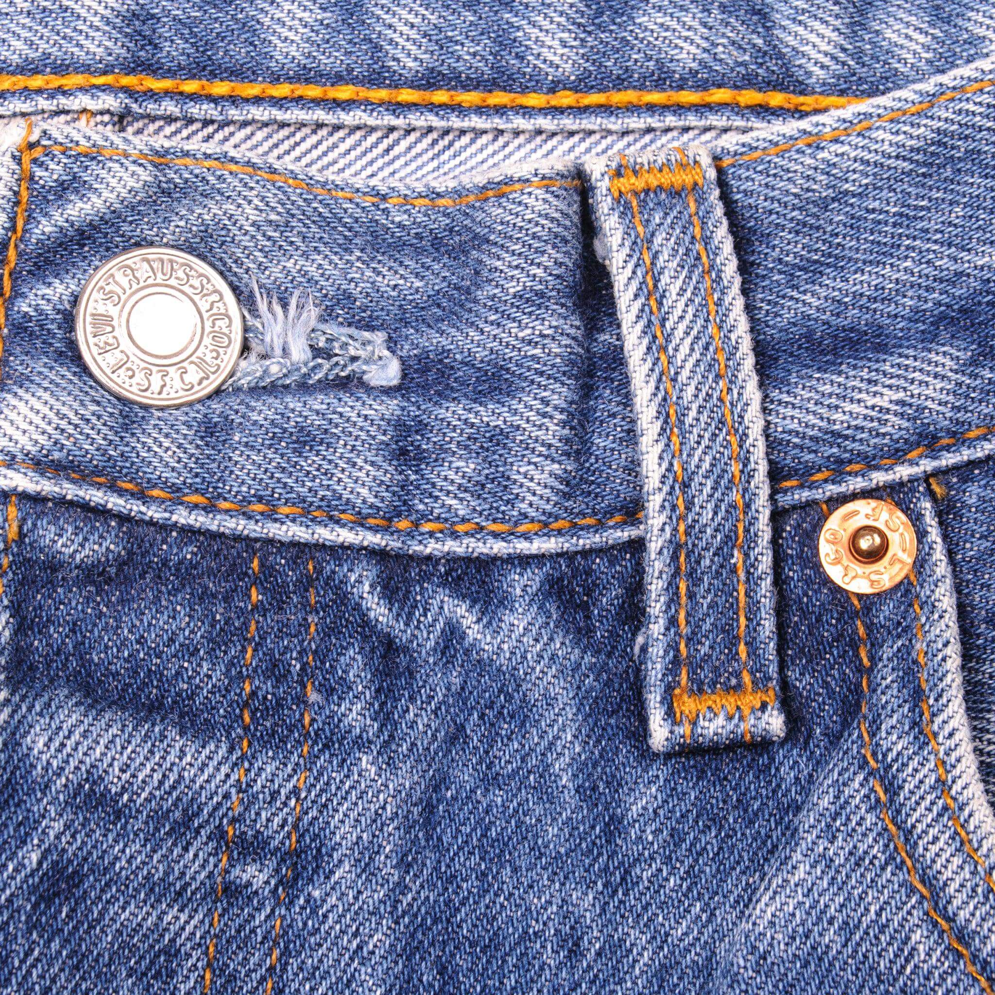 VINTAGE LEVIS 501 JEANS INDIGO 90s SIZE W34 L34 MADE IN USA