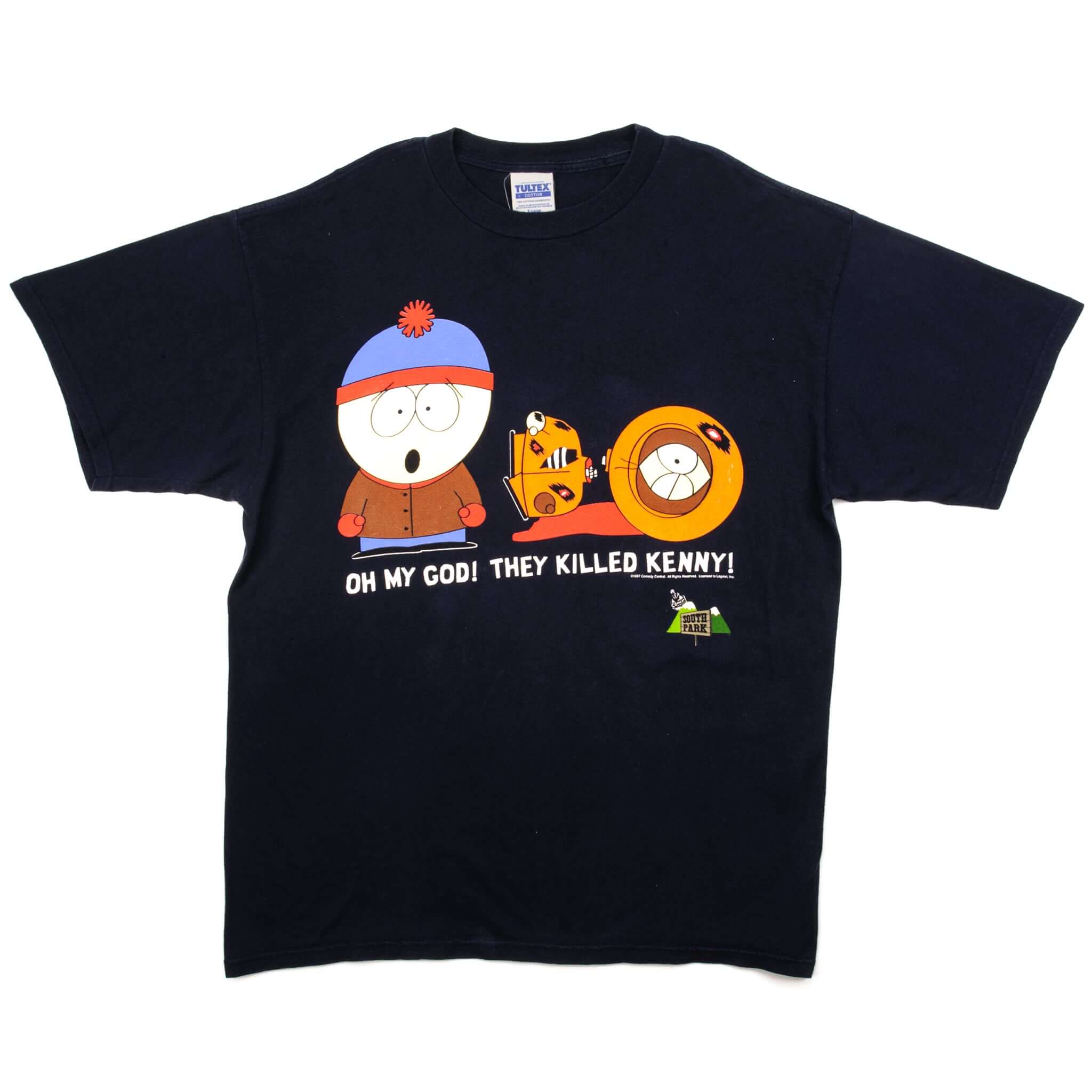 Vintage South Park Tee Shirt 1997 Size XL Made In USA. Oh my god ! They Killed Kenny !