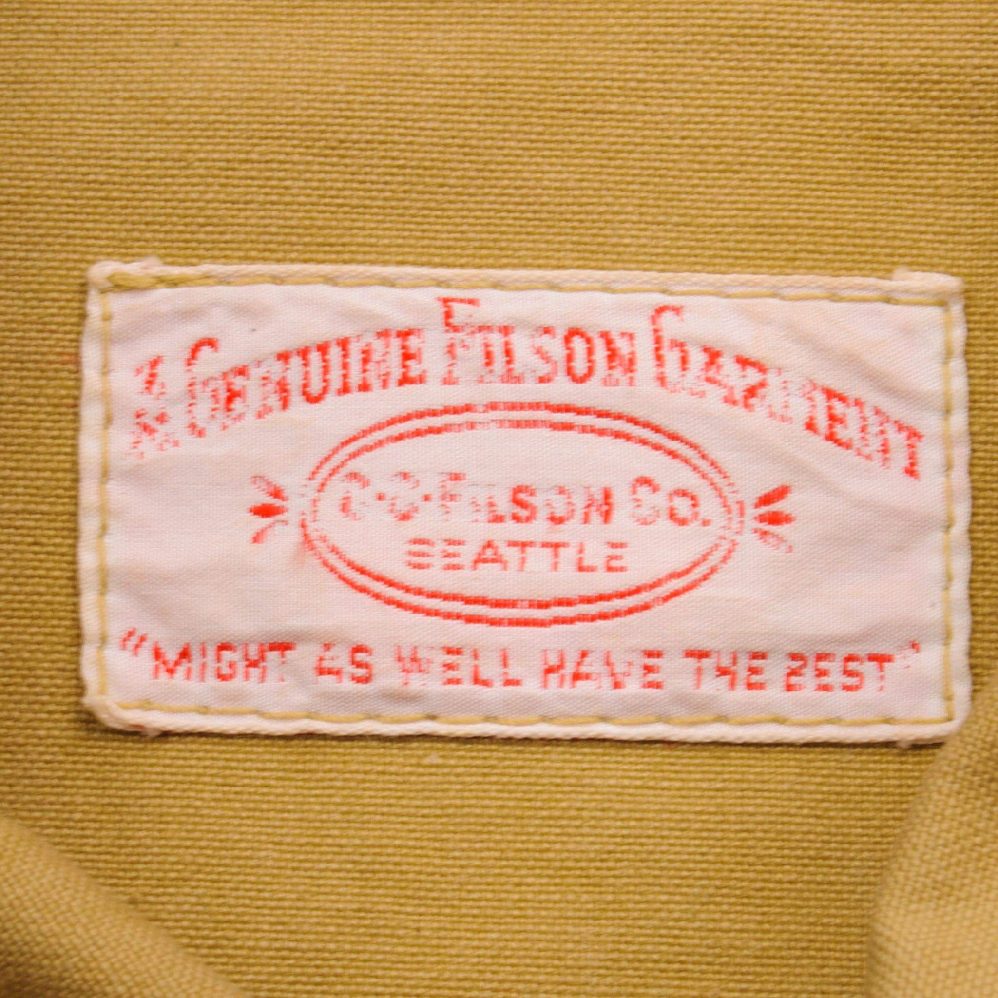 Vintage Original Filson Co Seattle Heavy Shirt Size 2Xl Made In Usa 1950S 1940S