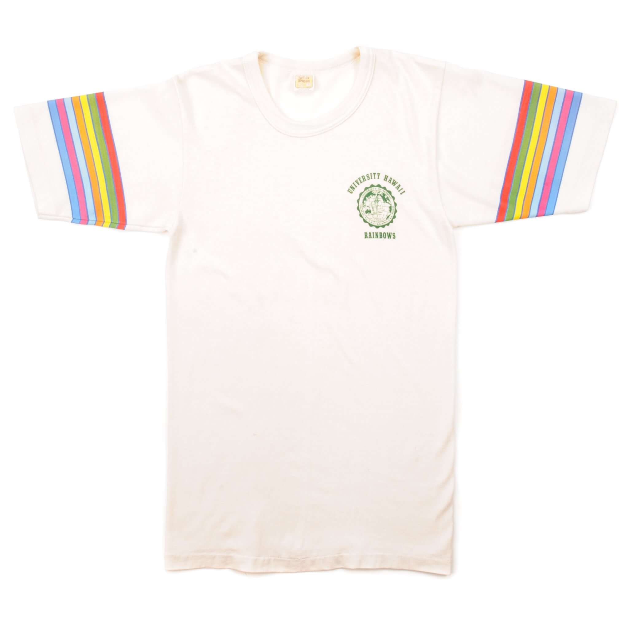 Vintage Velva Sheen University Of Hawaii Tee Shirt Size XS Made In USA.