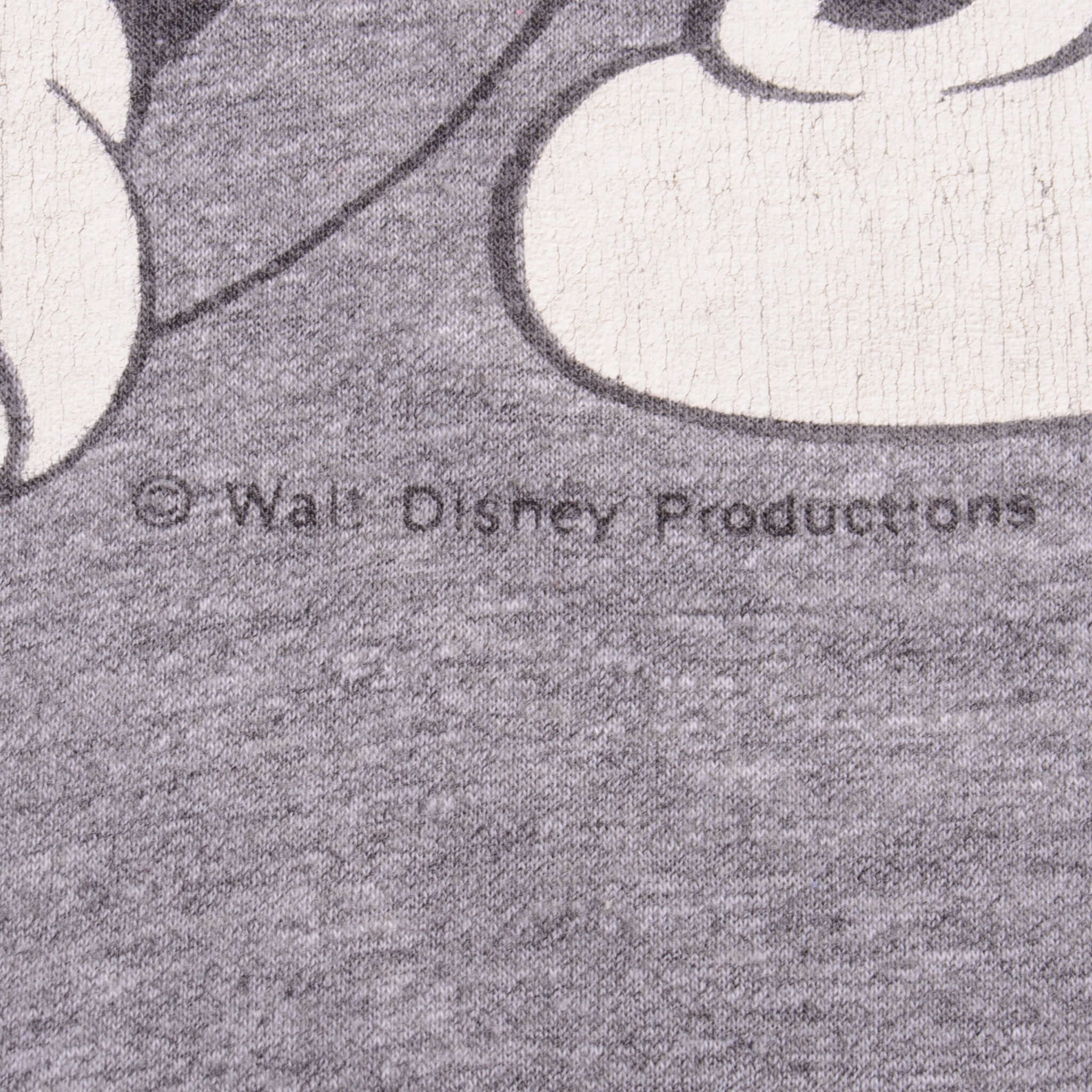 Vintage Grey Disney Mickey Mouse 1980S Tee Shirt Size Small.