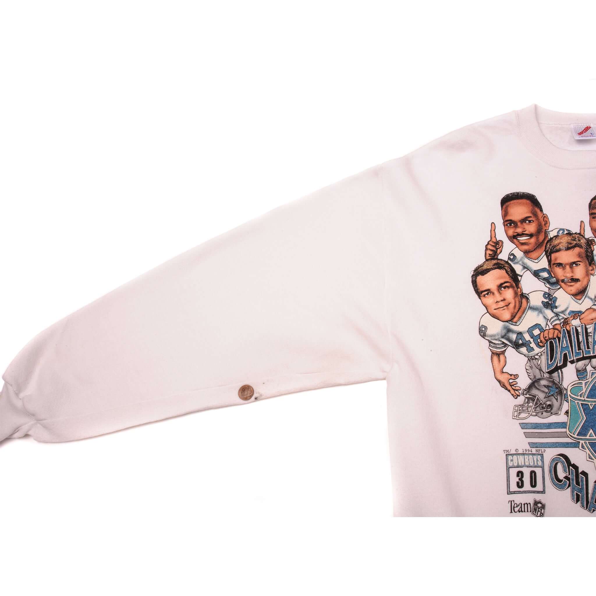 VINTAGE NFL DALLAS COWBOYS XXVIII SUPER BOWL SWEATSHIRT 1994 LARGE MADE IN USA