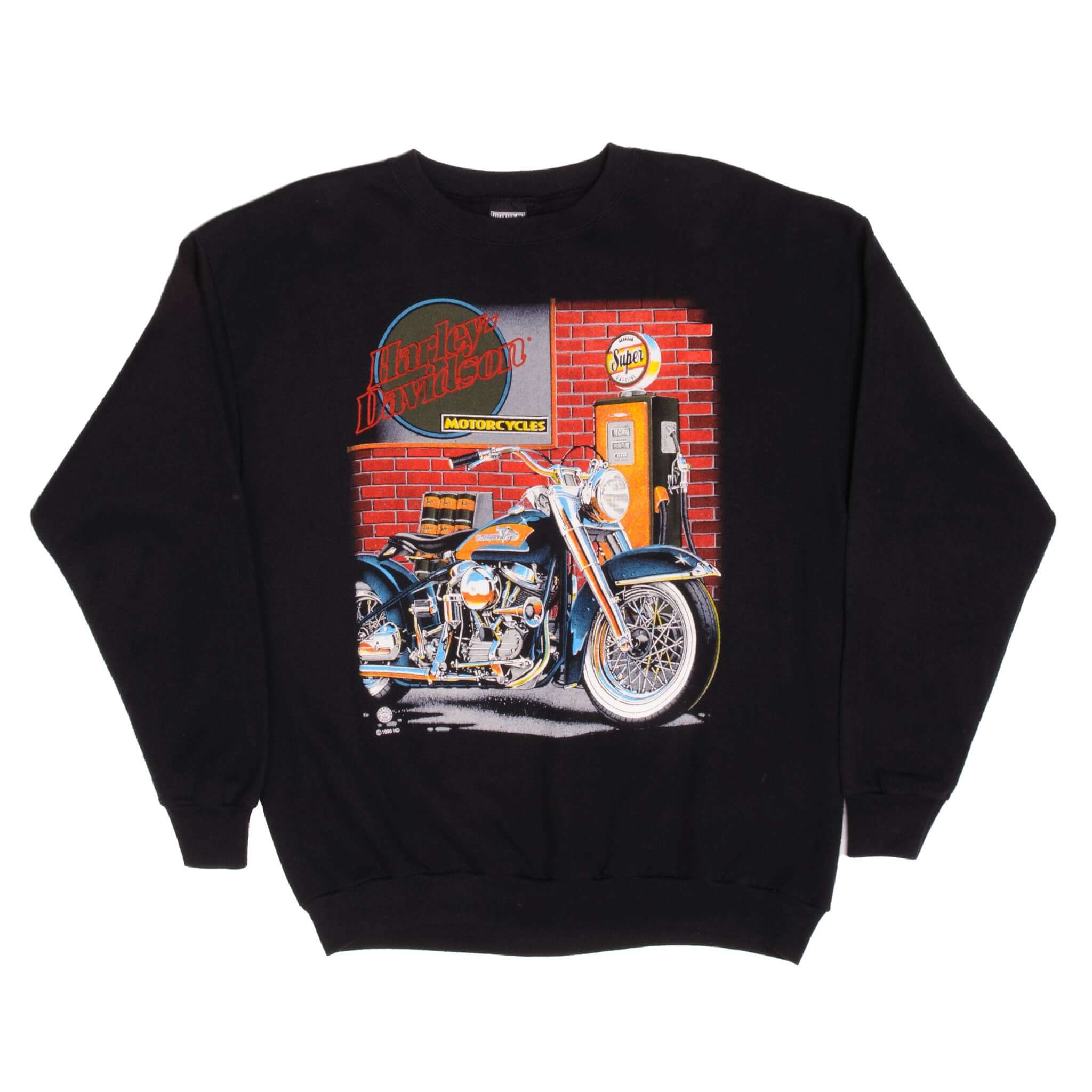 Vintage Harley Davidson Motorcycles Sweatshirt Size Large 1995 Made In USA