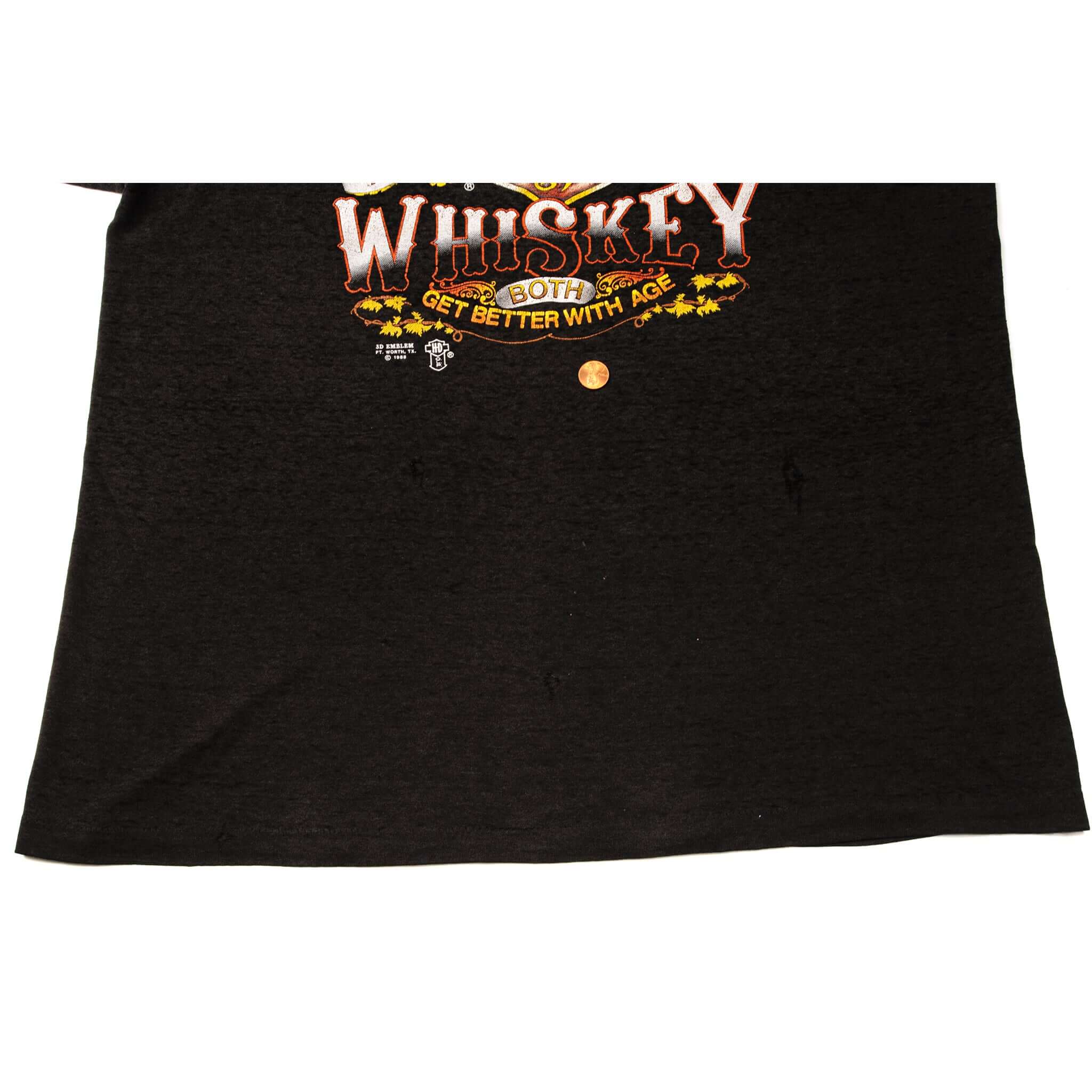 VINTAGE 3D EMBLEM HARLEY DAVIDSON TEE SHIRT 1988 SIZE XL MADE IN USA