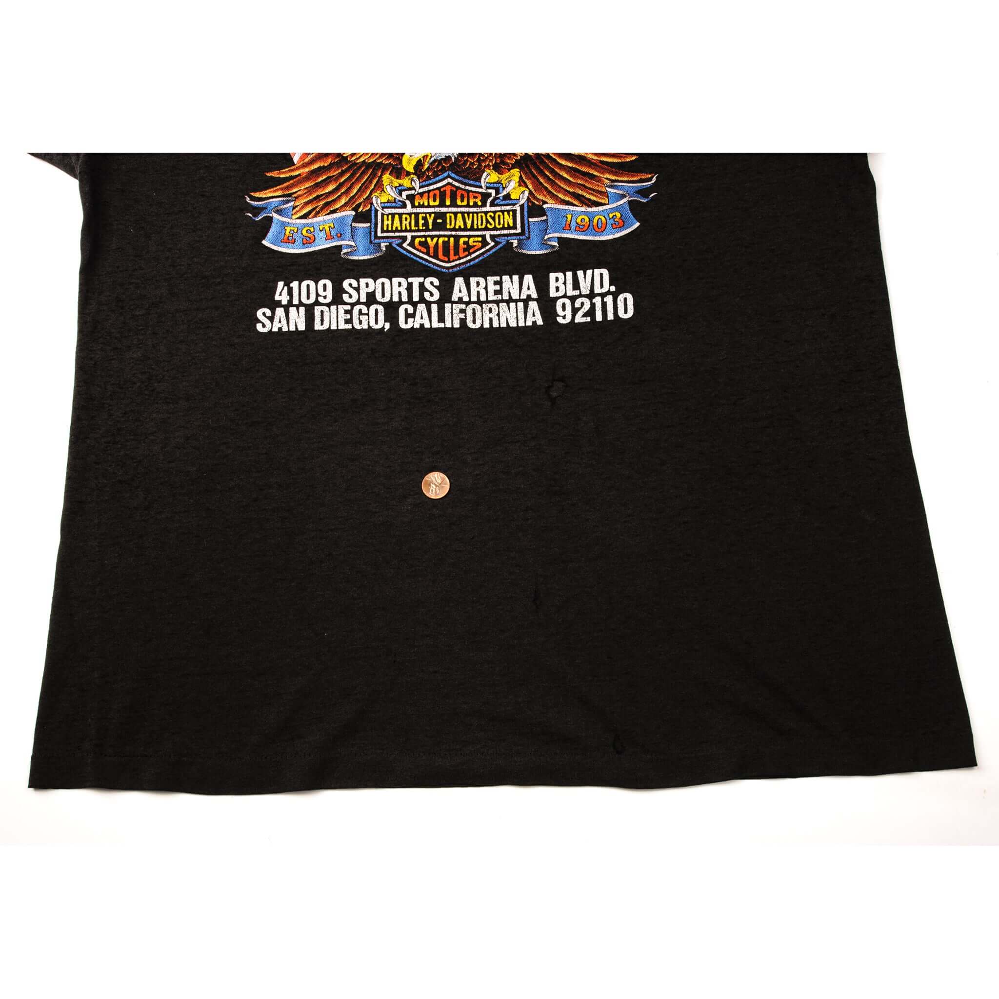 VINTAGE 3D EMBLEM HARLEY DAVIDSON TEE SHIRT 1988 SIZE XL MADE IN USA