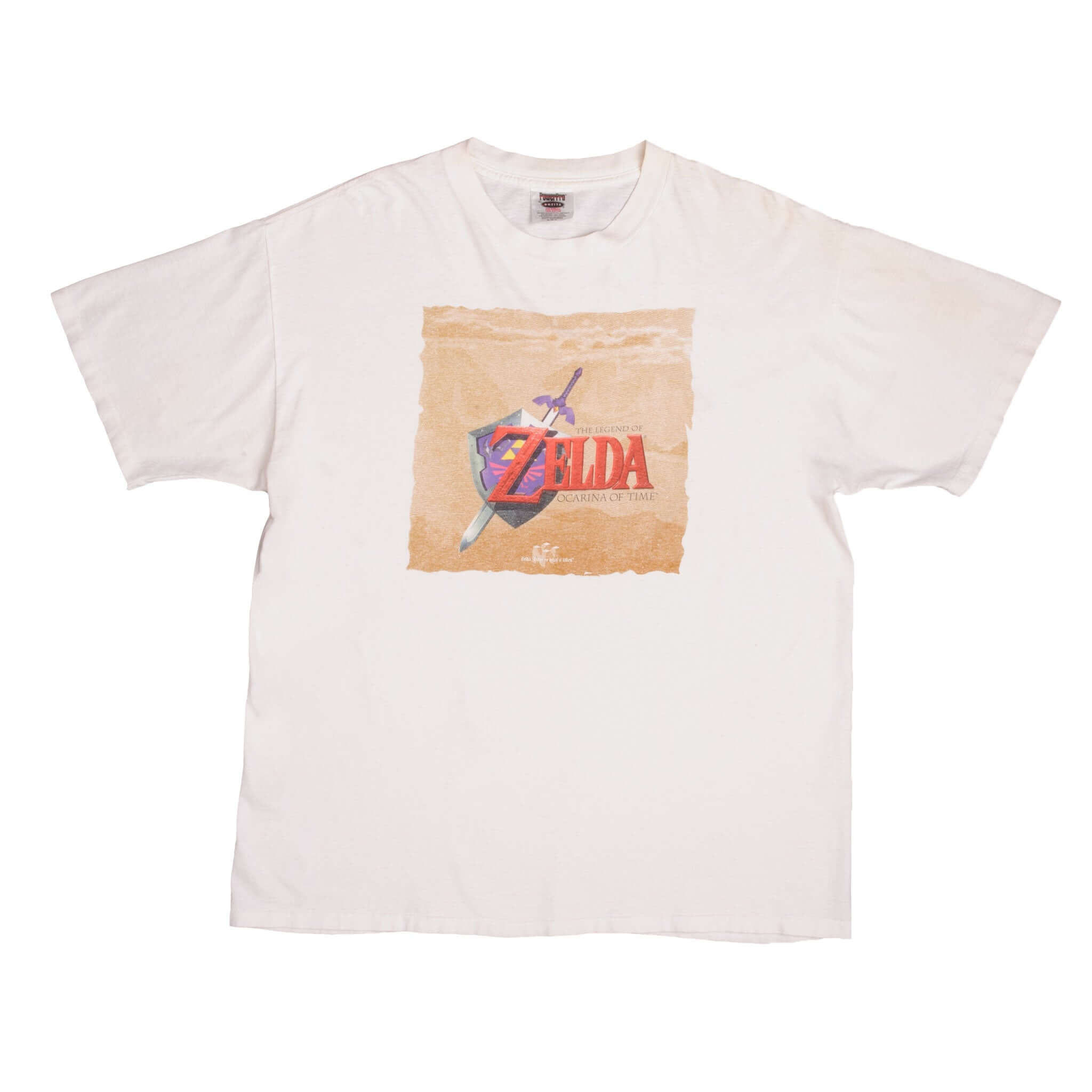 Vintage Nintendo Zelda The Legend Of Ocarina Of Time Tee Shirt 1998 Size XL With Single Stitch Sleeves