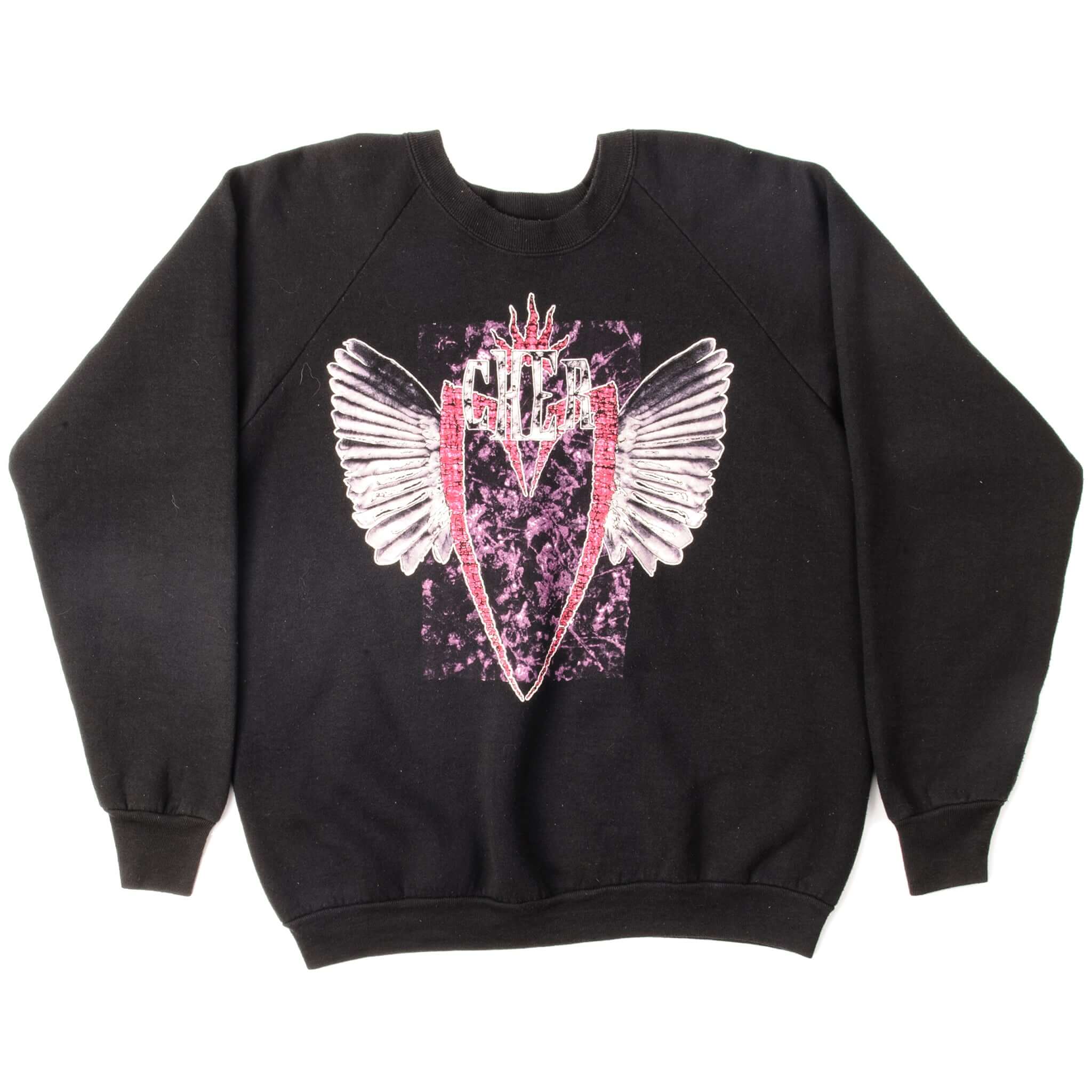 Vintage Cher Sweatshirt Size XL Made In USA.BLACK