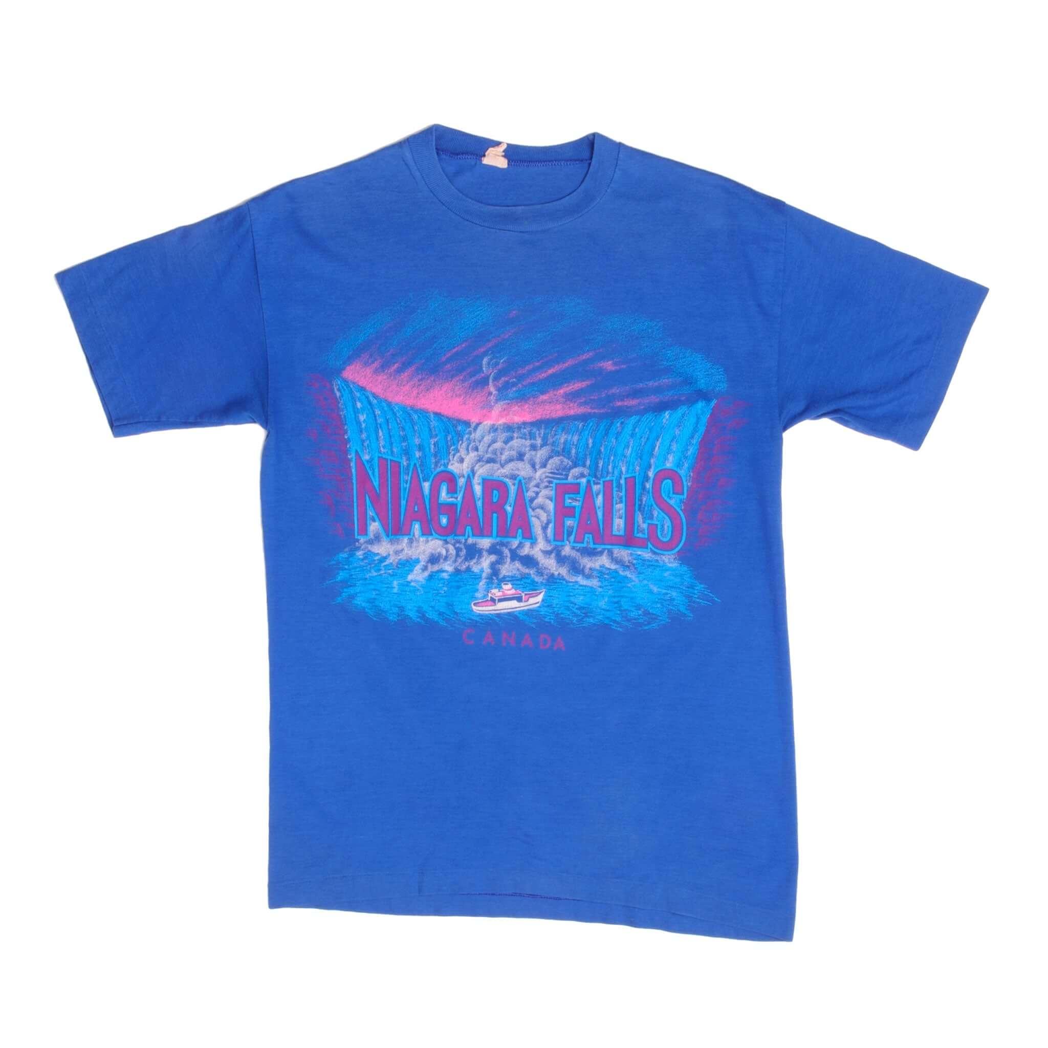 Vintage Niagara Falls Canada Souvenir Tee Shirt 90S Size Small Made In Canada