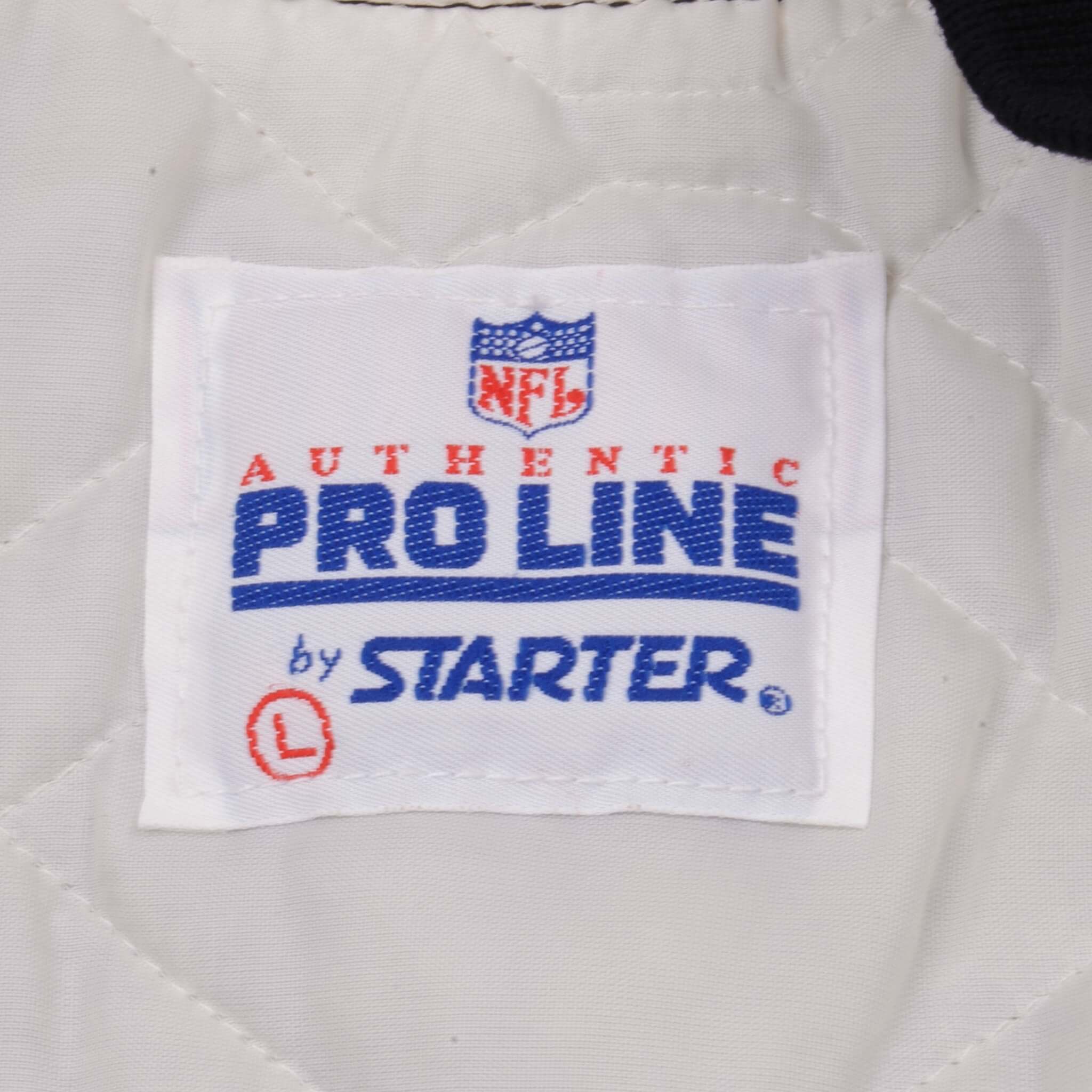 Vintage NFL Raiders Starter Proline Jacket 1990S Size Large Made In Usa