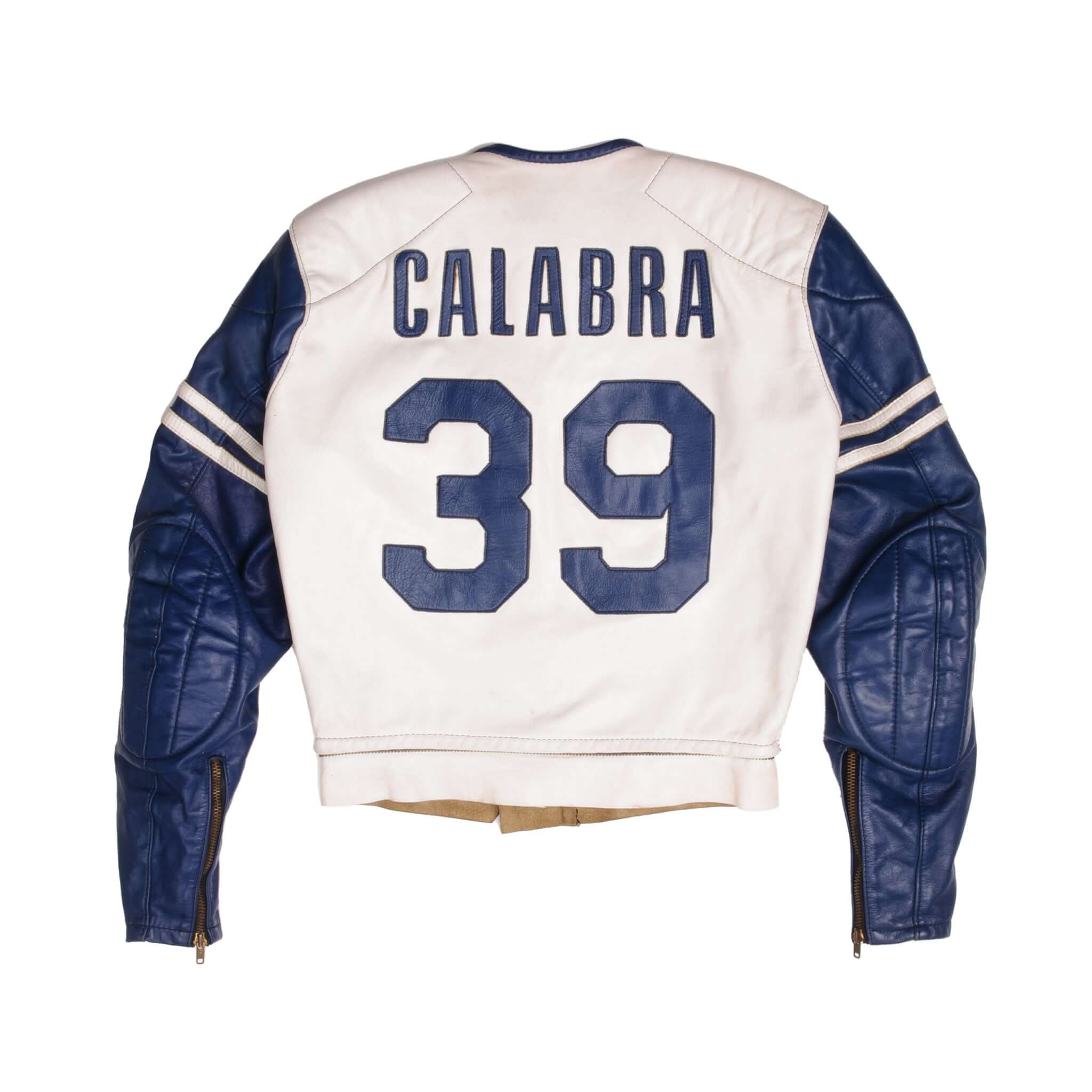 Vintage Bates Marty Calabra 39 Racing Leather Jacket 1970S Size Medium