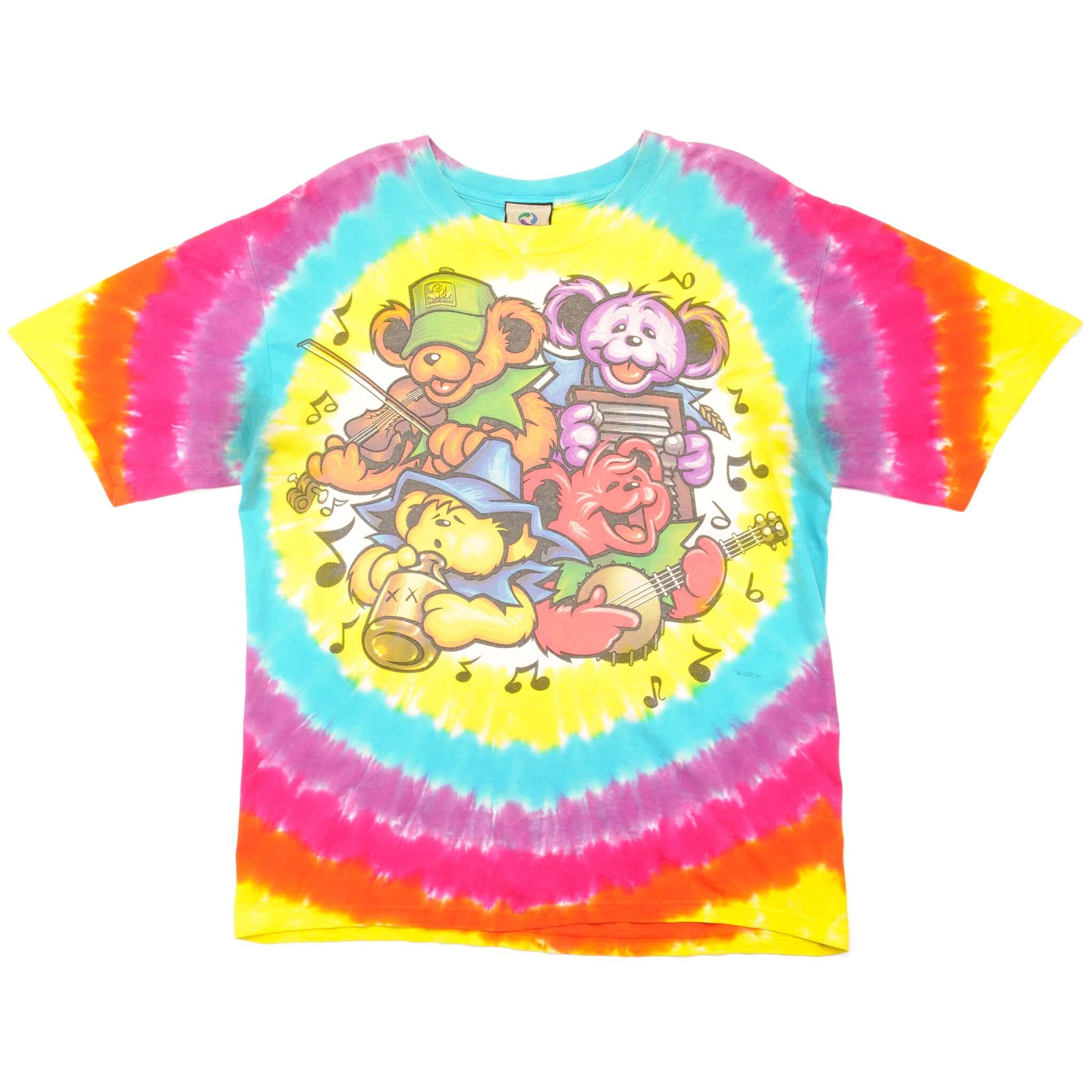 Vintage Tie-Dye The Grateful Dead Big River Jamboree Tee Shirt Size Medium.