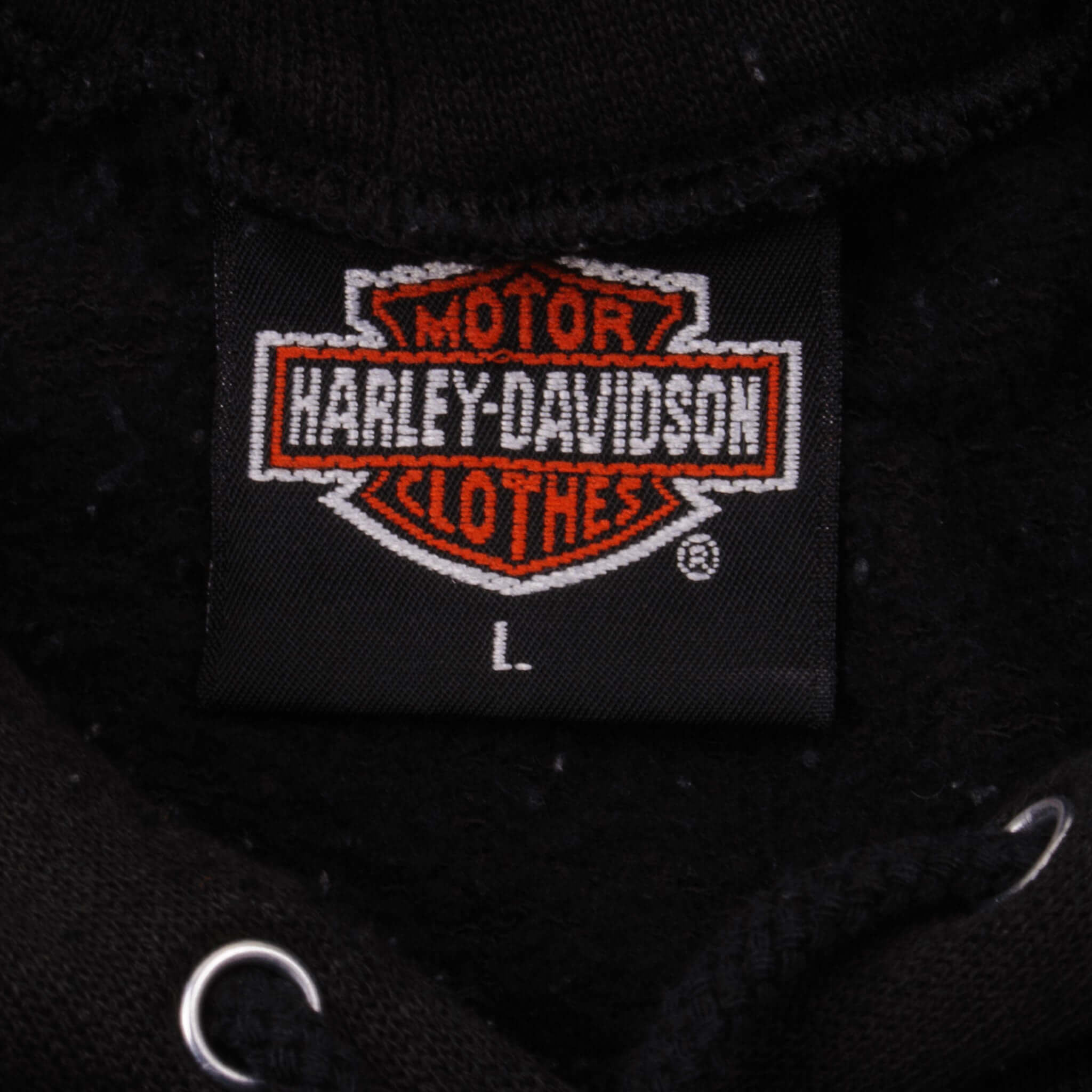 Vintage Harley Davidson 3D Emblem 1991 Hoodie Sweatshirt Size Large Made In USA