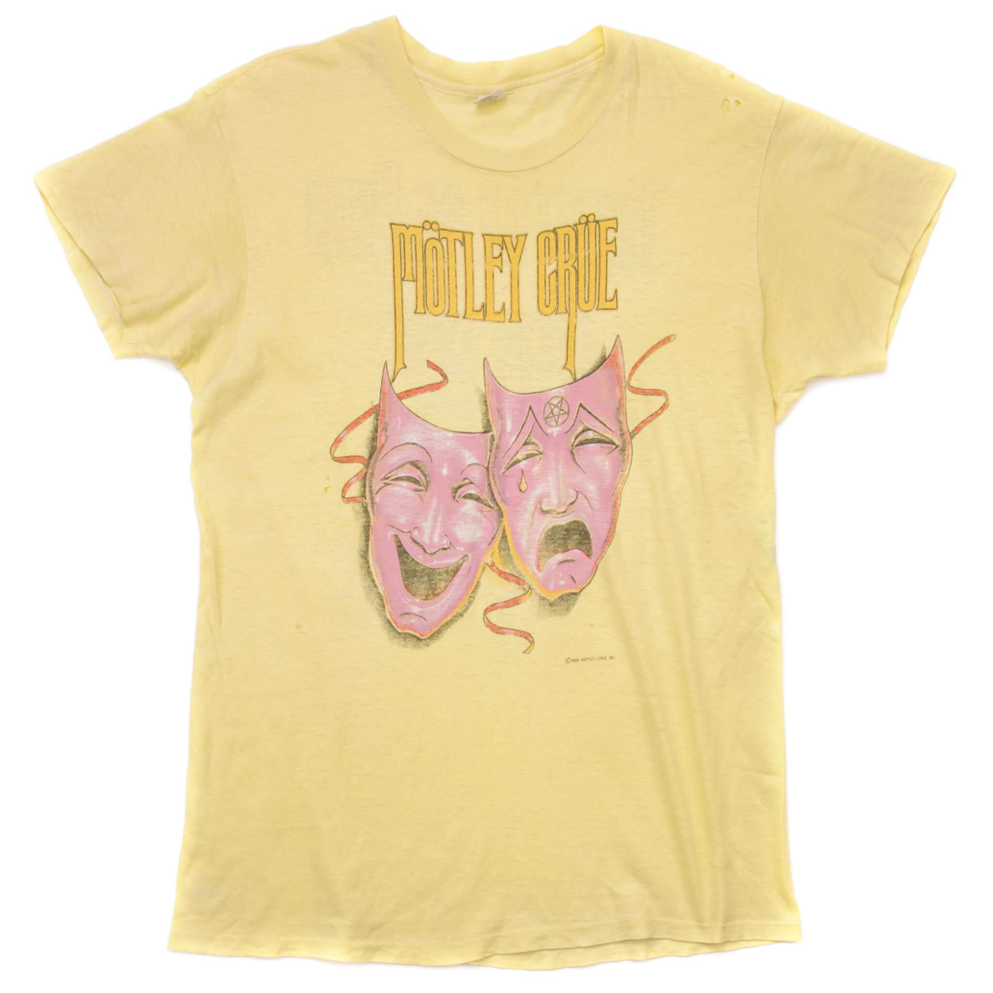 VINTAGE MOTLEY CRUE TEE SHIRT 1985 SIZE MEDIUM MADE IN USA