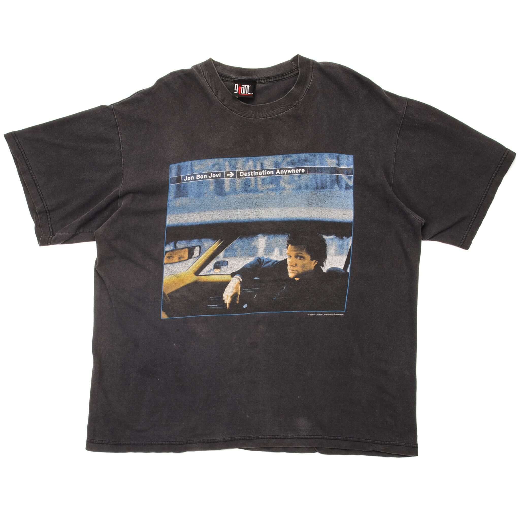Vintage Jon Bon Jovi Destination Anywhere Tee Shirt 1997 Size XL Made In USA. black