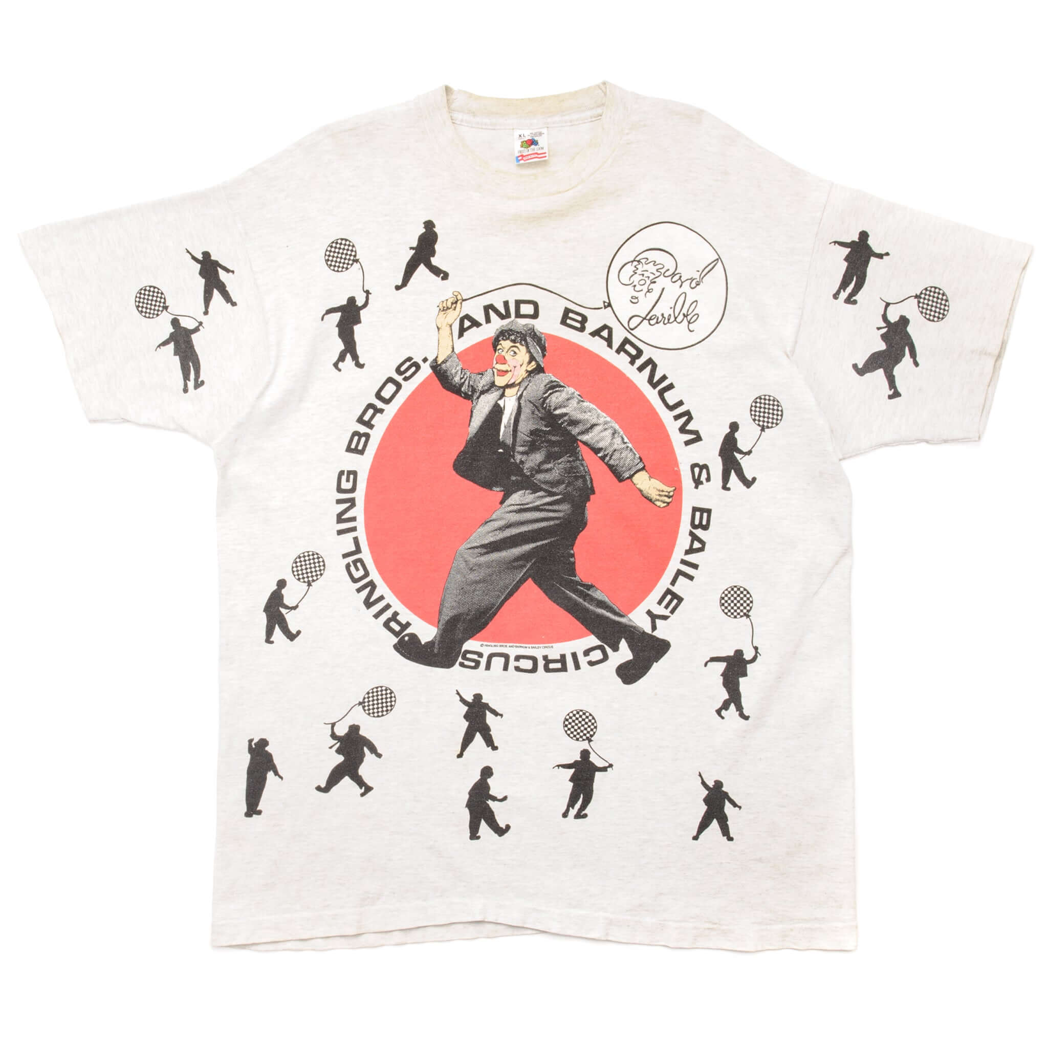 Vintage Ringling Bros. And Barnum & Bailey Circus Tee Shirt Size XL Made In USA. IVORY