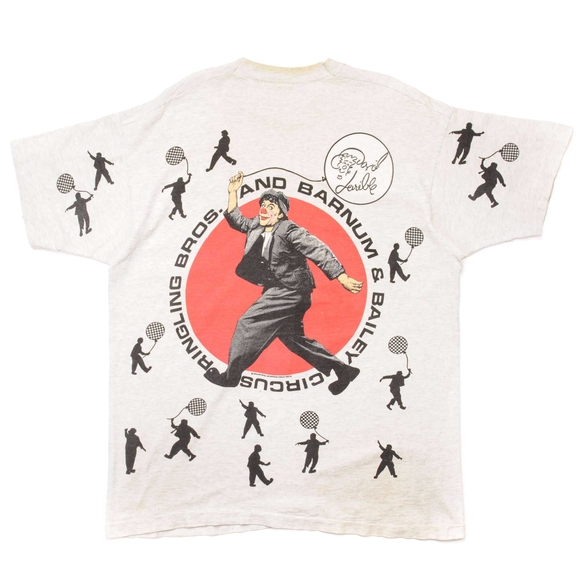 Vintage Ringling Bros. And Barnum & Bailey Circus Tee Shirt Size XL Made In USA. IVORY