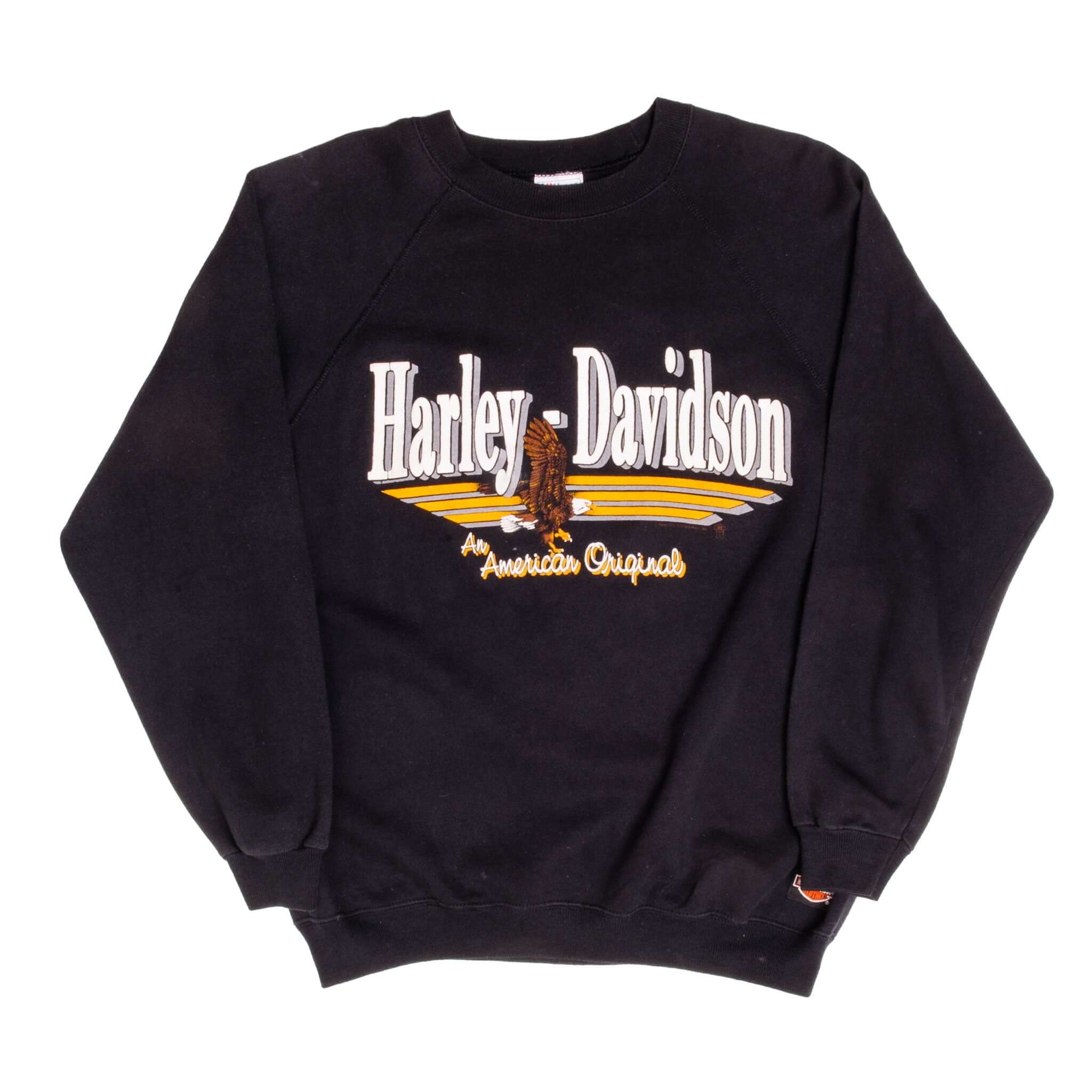Vintage Hanes Harley Davidson An American Original Brunswick Troy, NY Sweatshirt  Size XLarge Made In Usa 1988