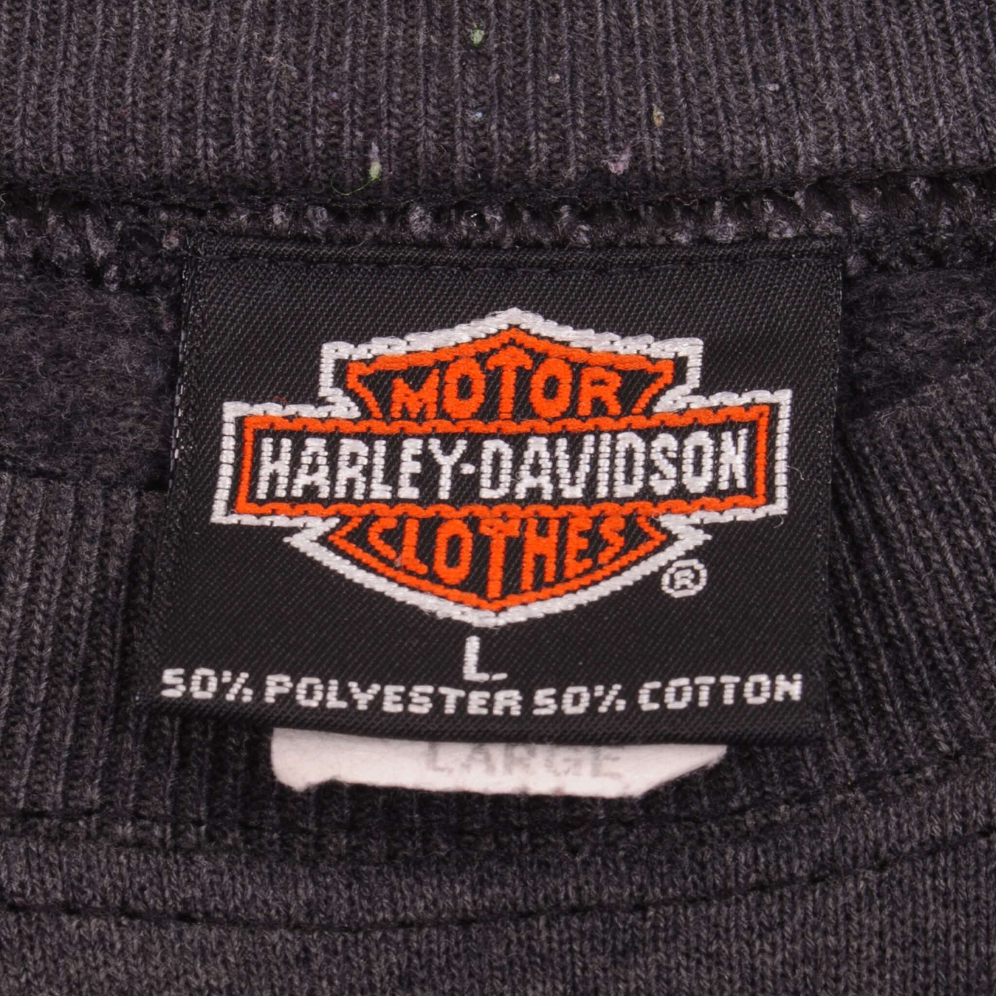 Vintage Harley Davidson Schoch Ponoco Mountain Stroudsburg, PA 1992 Sweatshirt Size Large Made In USA