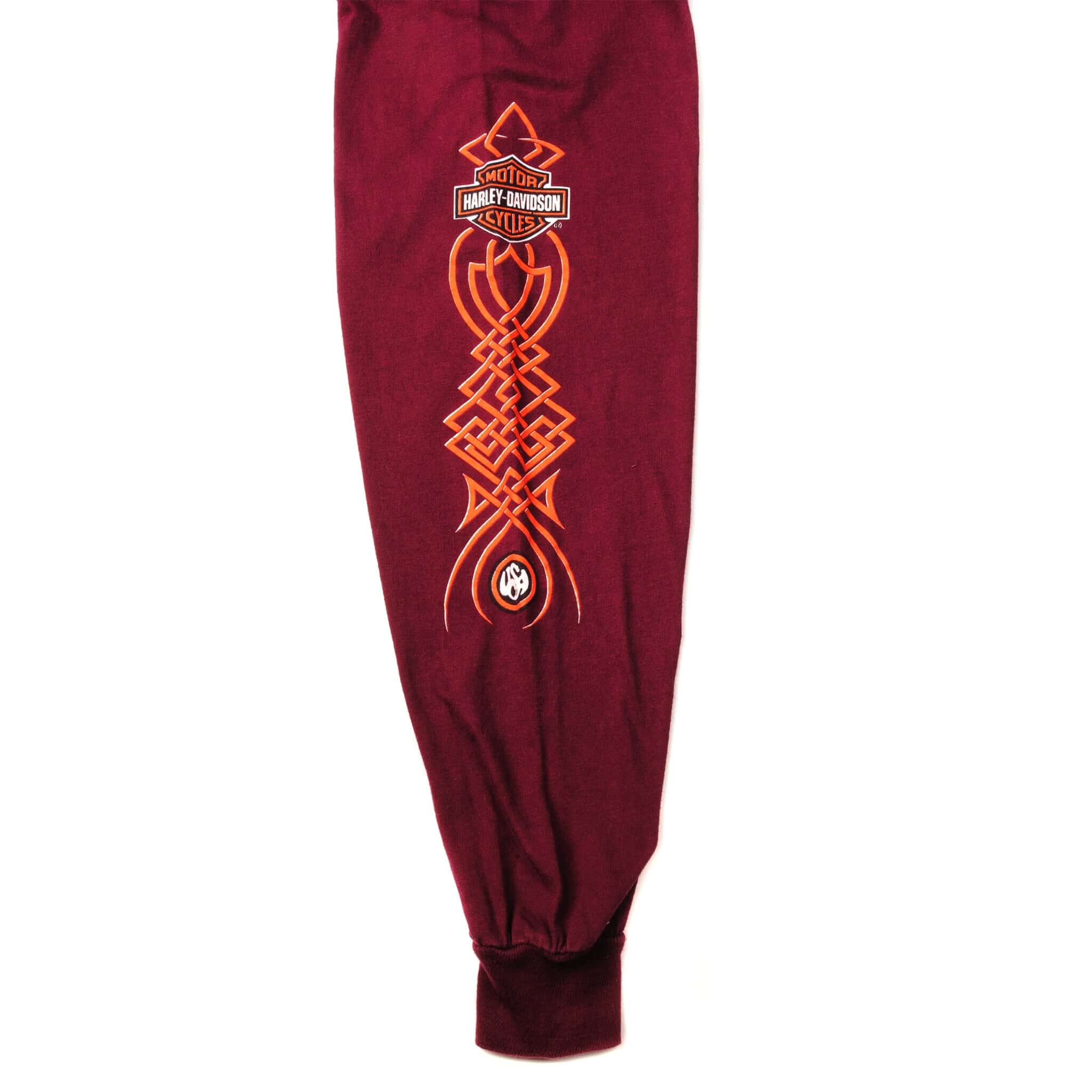 VINTAGE HARLEY DAVIDSON LONG SLEEVES TEE SHIRT SIZE XL MADE IN USA