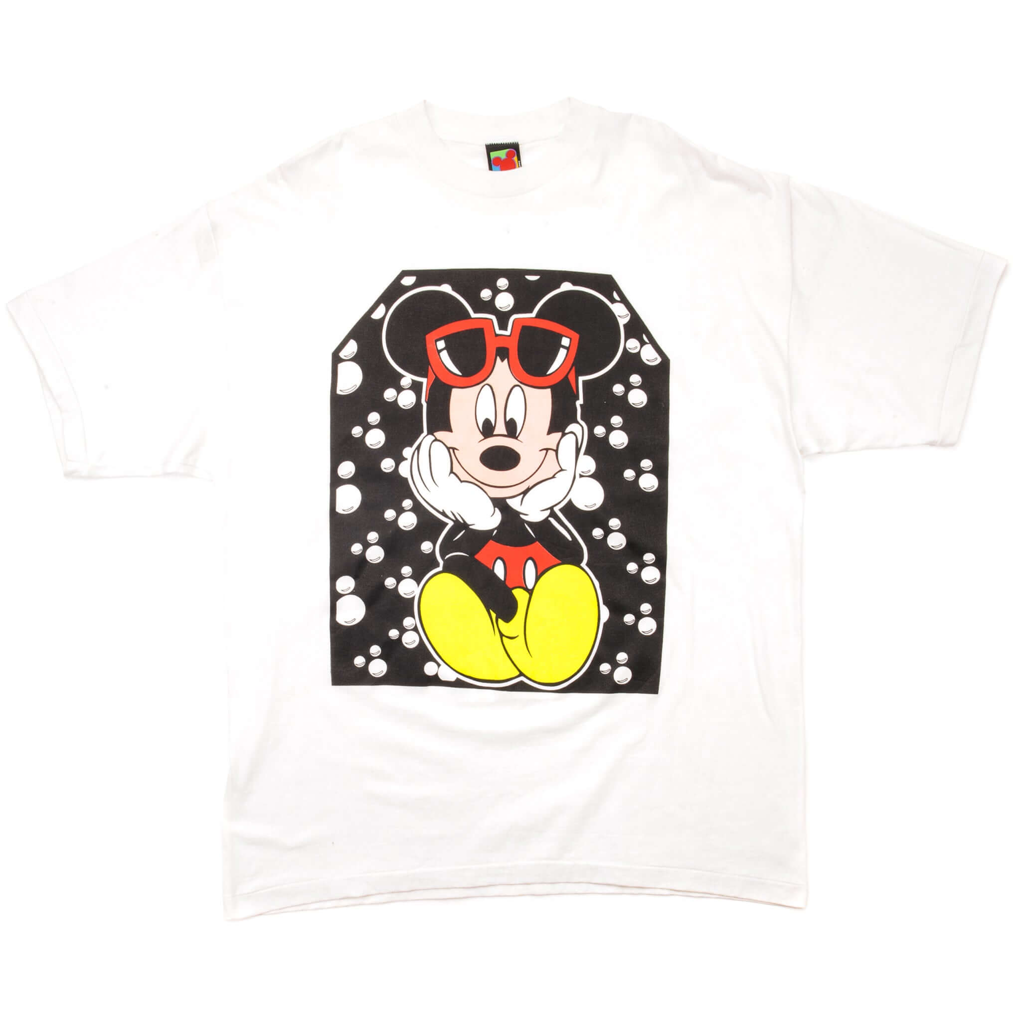 Vintage Disney Mickey Mouse Tee Shirt Size XL Made In USA. WHITE