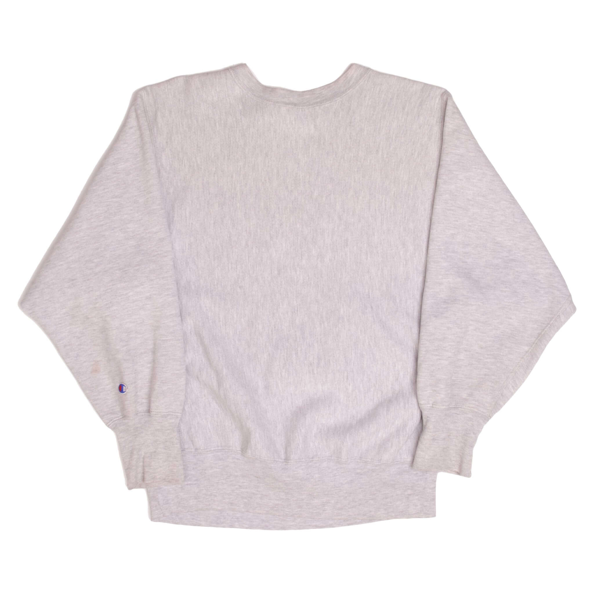 Vintage Reverse Weave Tri Blend Pine Manor College Champion Sweatshirt 1980S Size Medium Made In USA