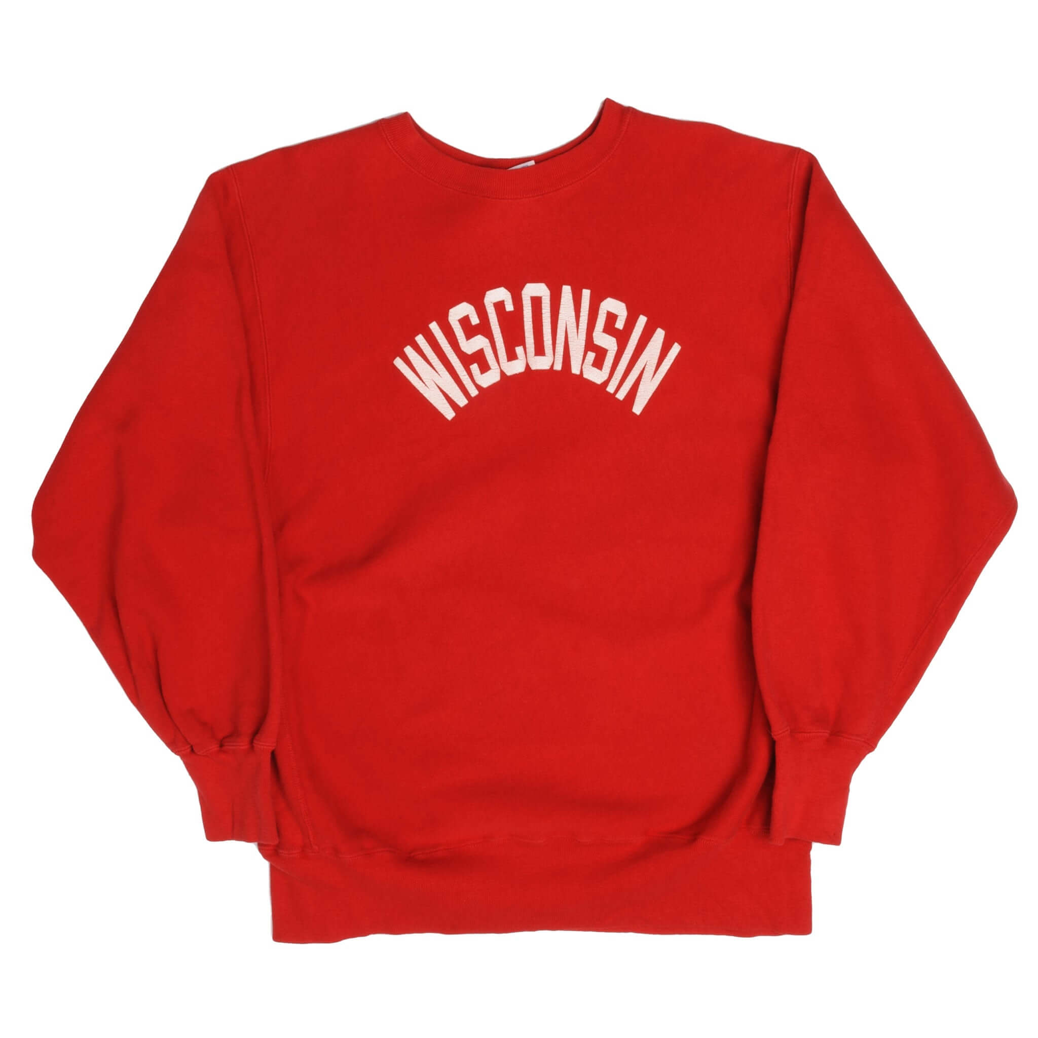Vintage Reverse Weave Wisconsin University Champion Sweatshirt 1980S Size XLarge Made In USA