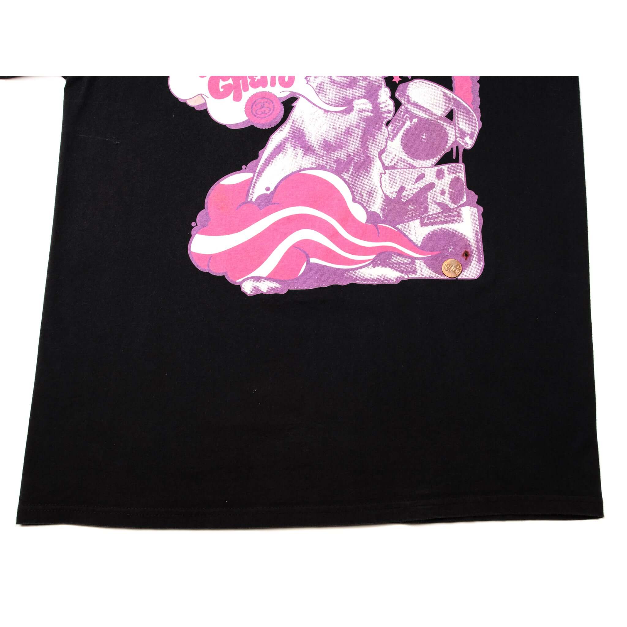 VINTAGE STUSSY SUPER GHETTO TEE SHIRT SIZE LARGE