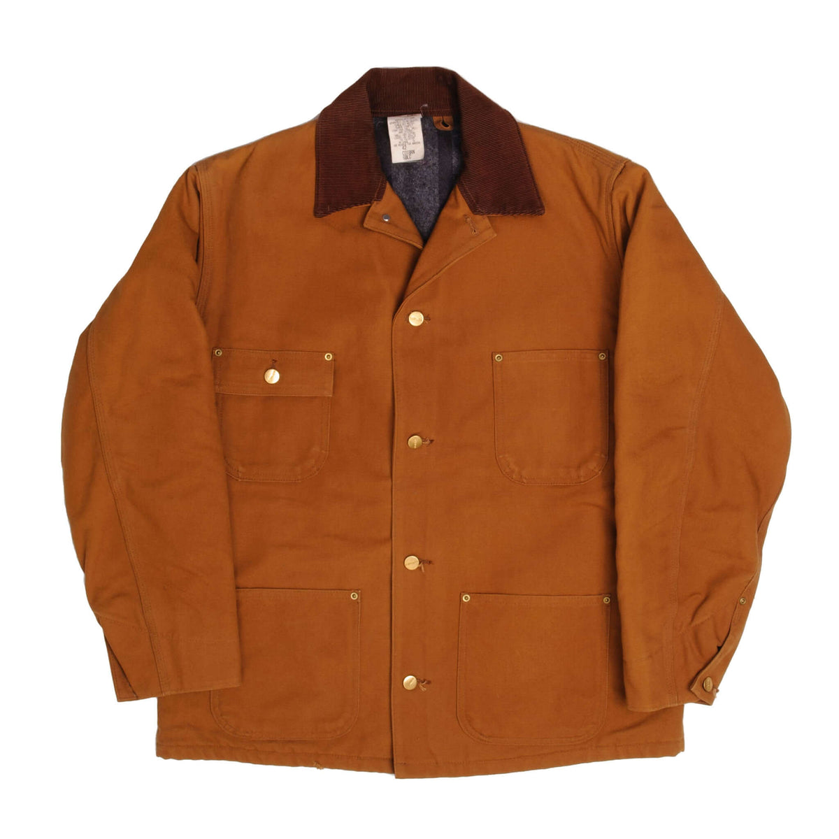 Vintage Carhartt Detroit Style Chore Lined Worker Jacket 1990S Size 42 Made In USA
