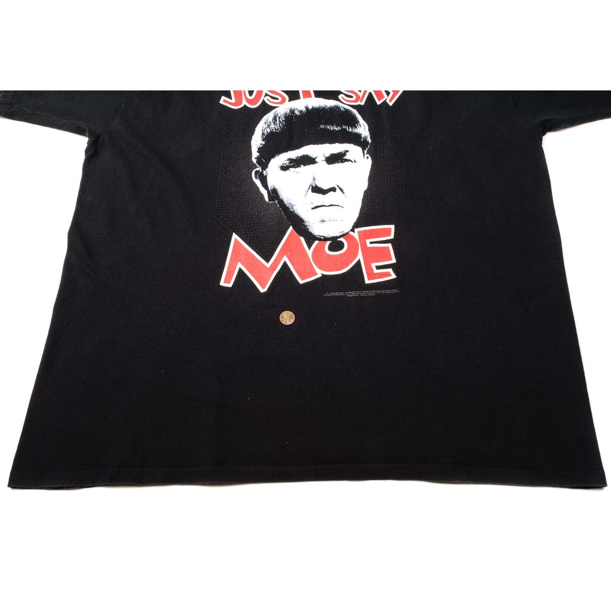 VINTAGE THE THREE STOOGES MOE TEE SHIRT 1997 SIZE 2XL