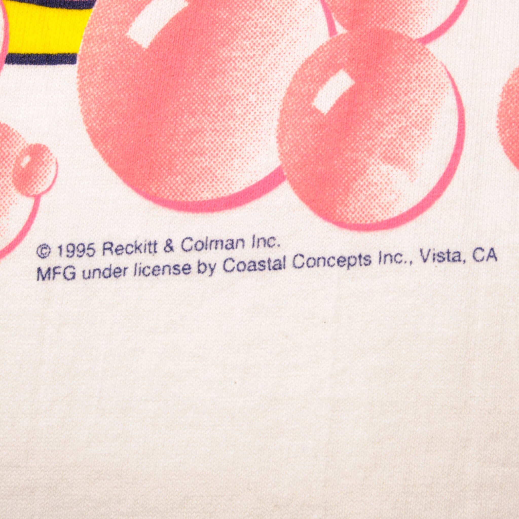 VINTAGE MR. BUBBLE TEE SHIRT 1995 SIZE LARGE MADE IN USA