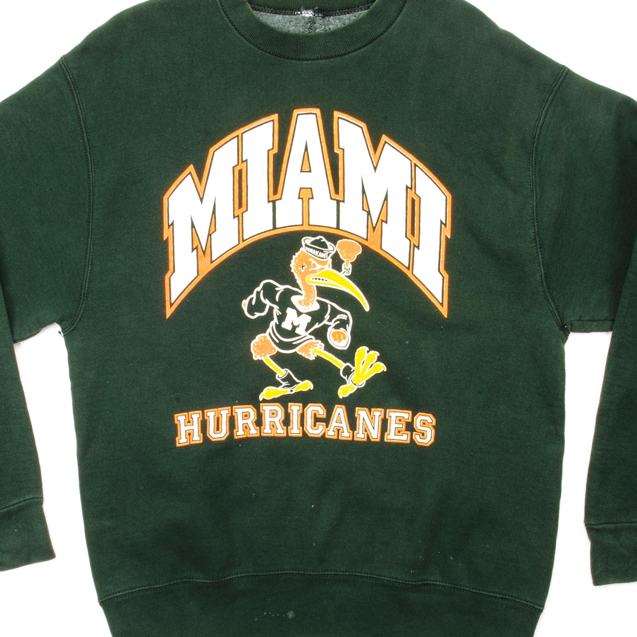 Vintage University Of Miami Hurricanes Sweatshirt 