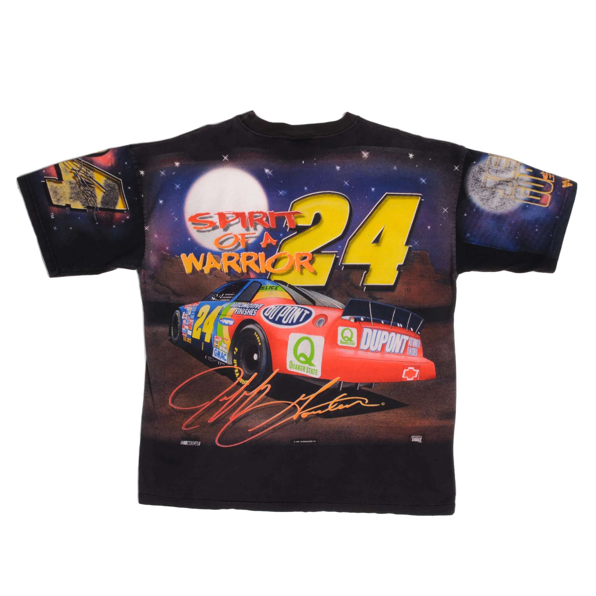 Vintage Nascar Jeff Gordon #24 Spirit Of A Warrior 1998 Tee Shirt Size XLarge Made In USA