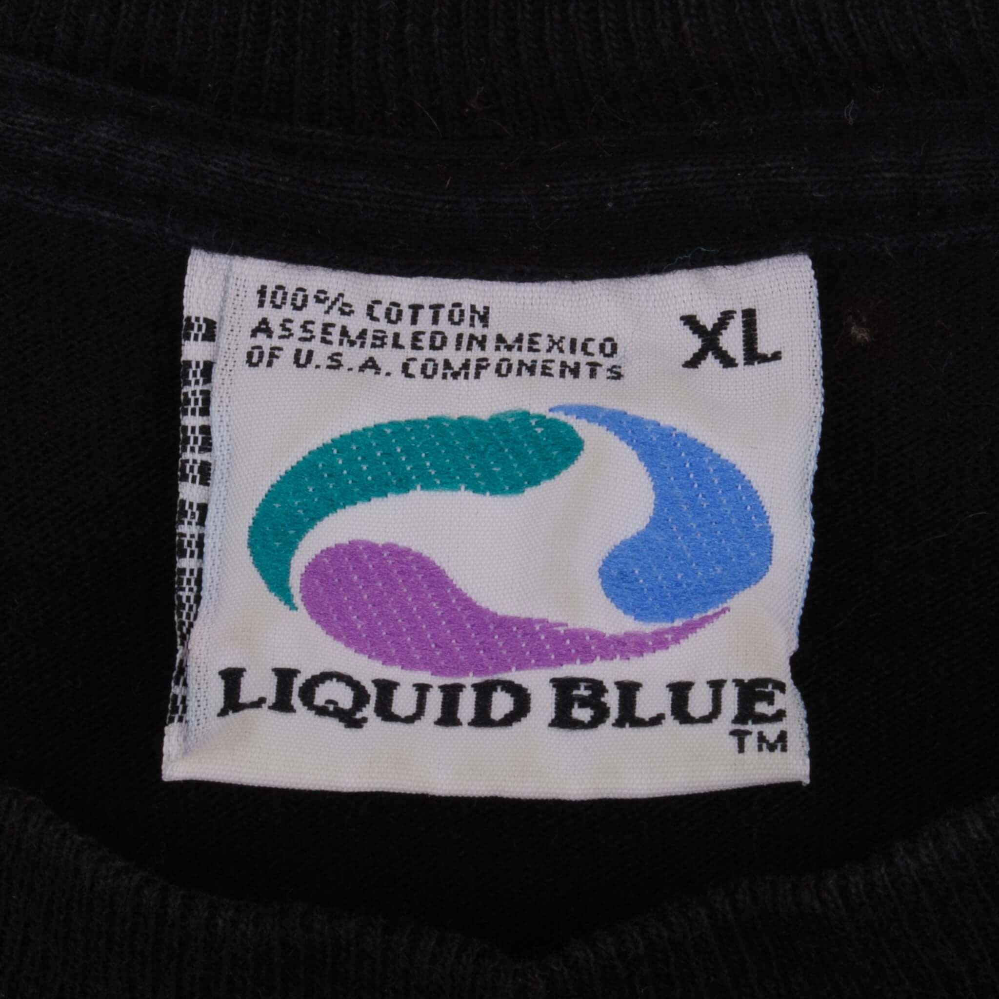 Vintage NFL Liquid Blue Washington Redskins Tee Shirt Size XL.