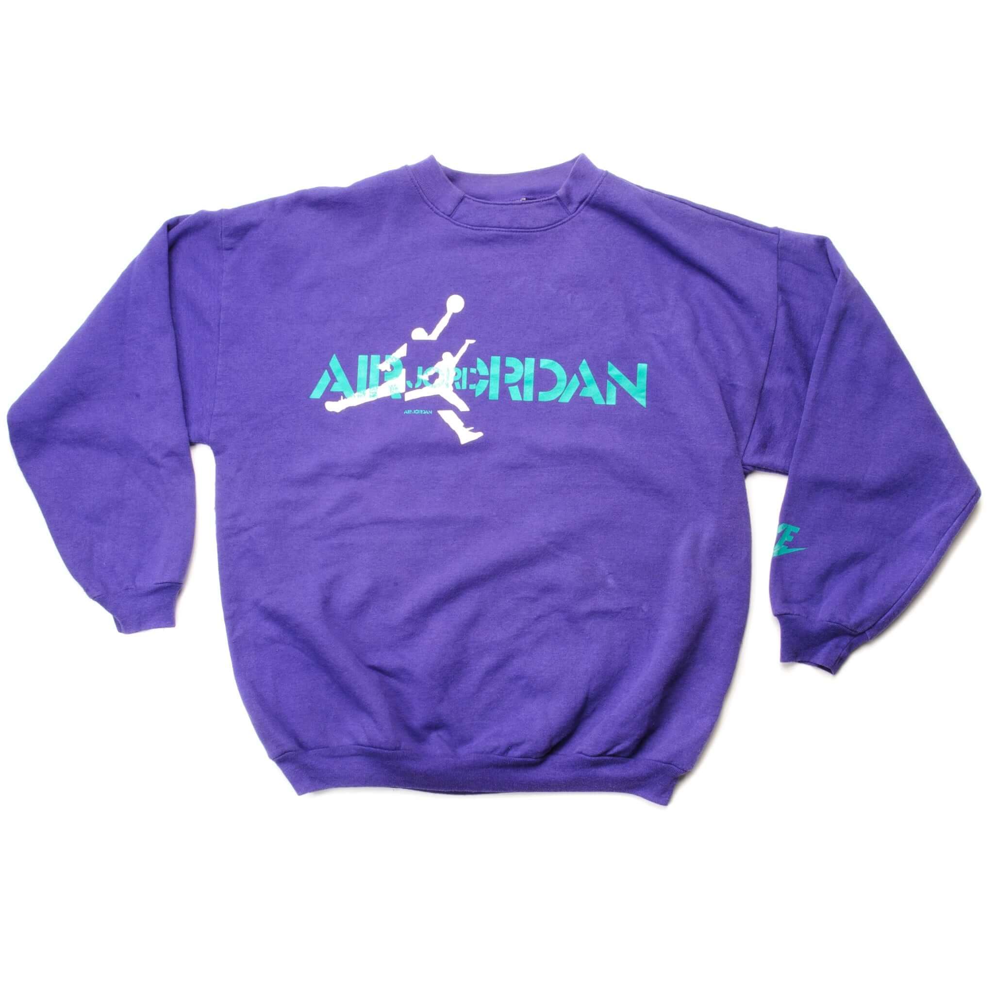 Vintage Nike Air Jordan Sweatshirt 1987-Early 1990S Size Medium. BLUE