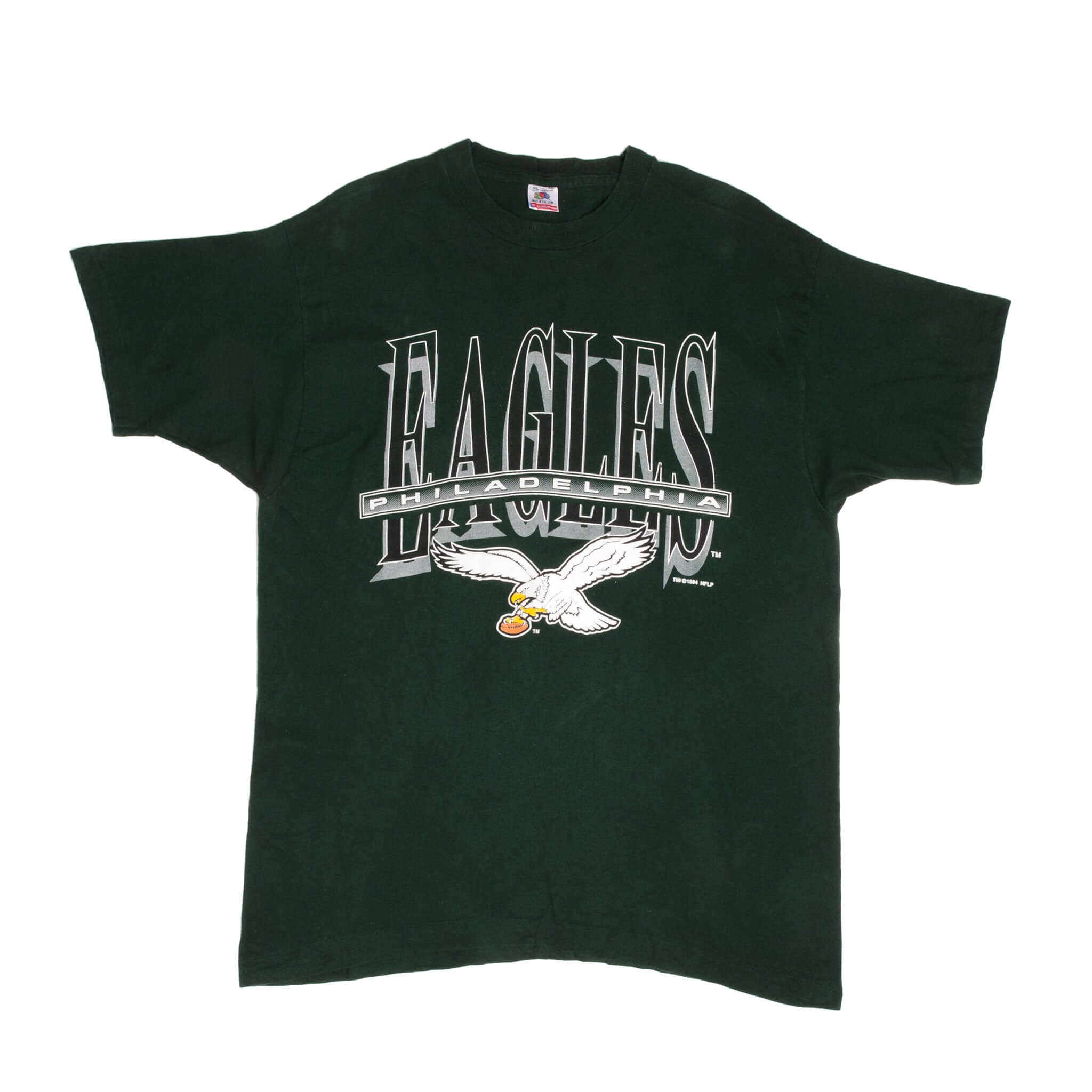Vintage NFL Philadelphia Eagles 1994 Tee Shirt Size XL Made In USA With Single Stitch Sleeves