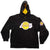Vintage NBA Los Angeles Lakers Hoodie Sweatshirt Size Large. BLACK