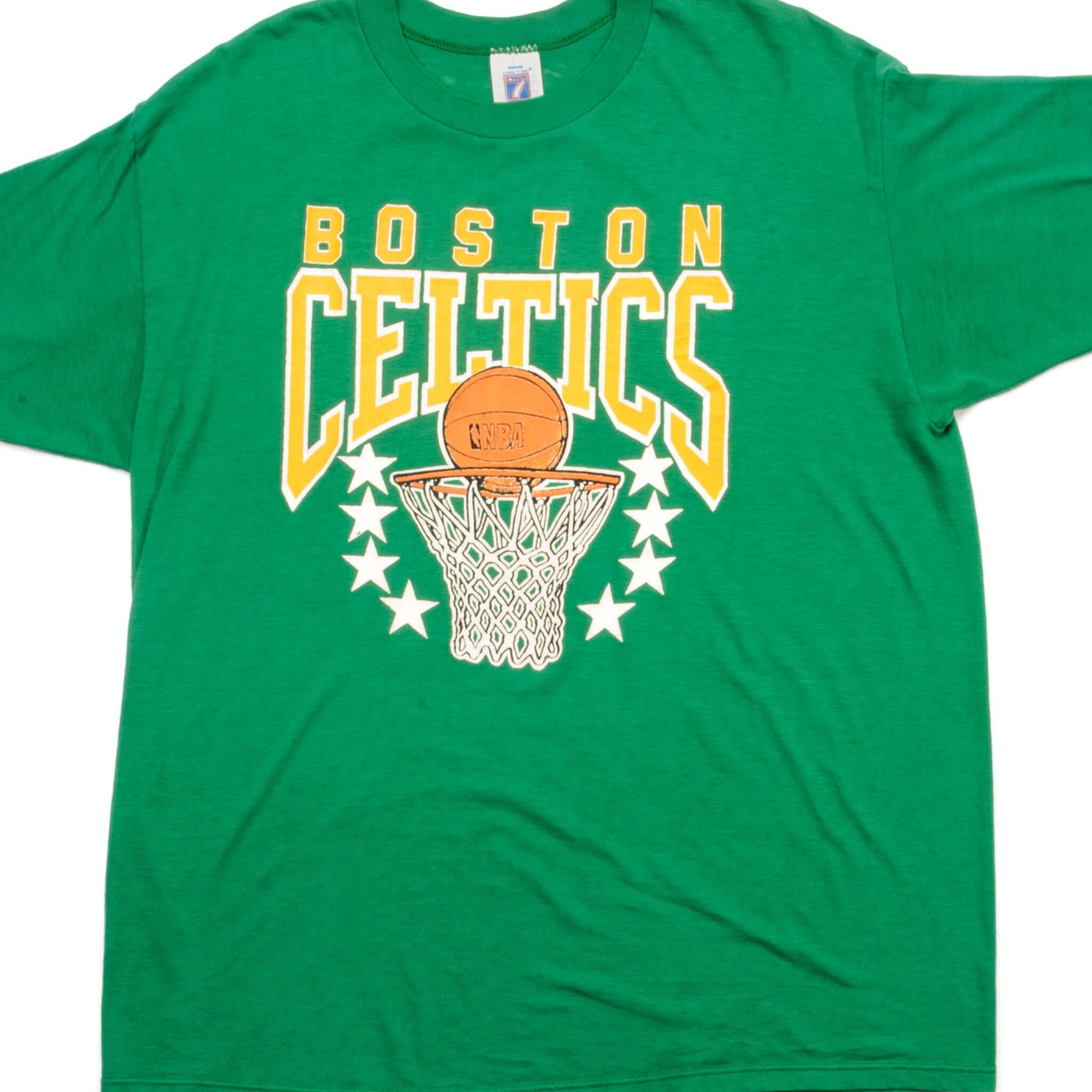 VINTAGE NBA BOSTON CELTICS TEE SHIRT SIZE LARGE MADE IN USA