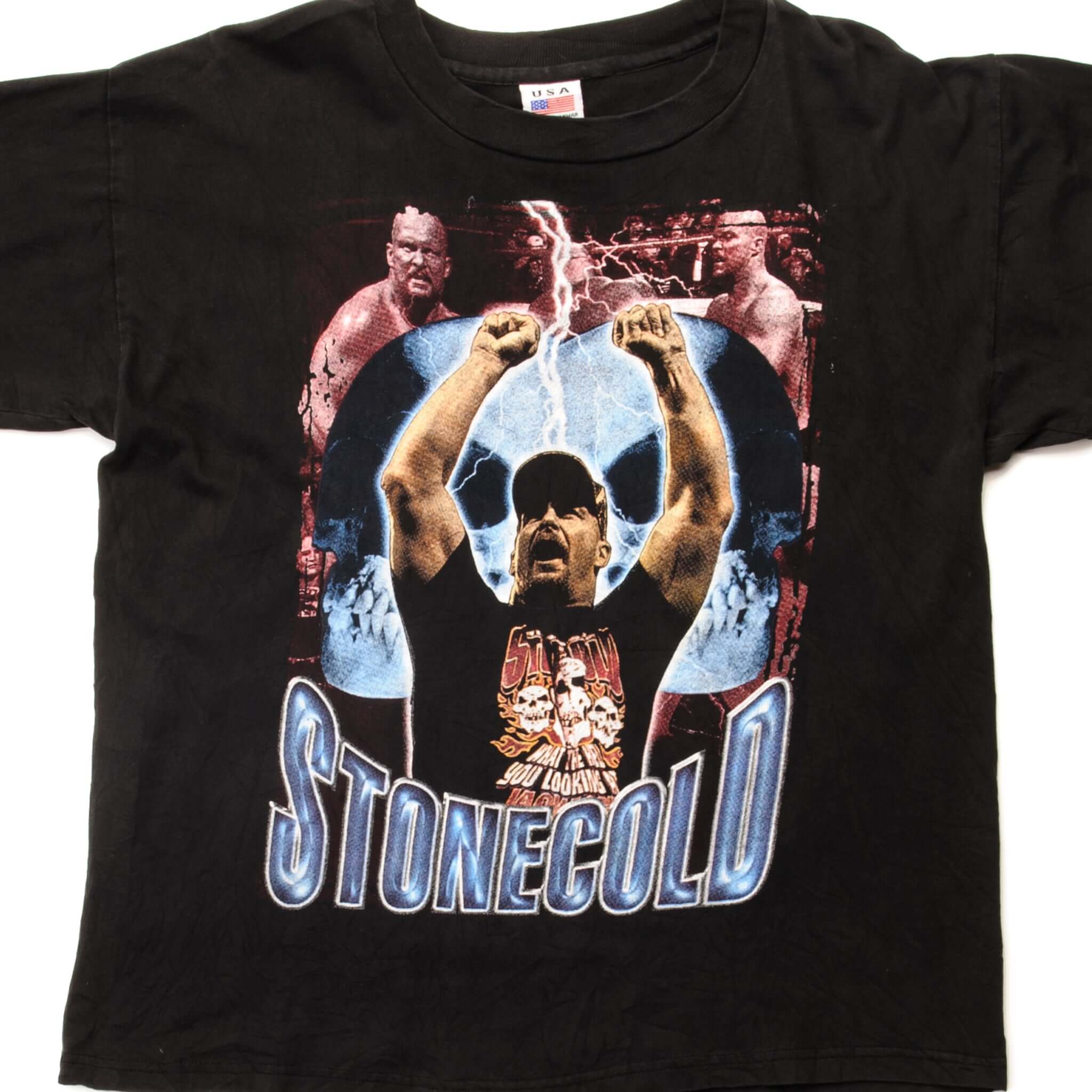 VINTAGE WWF STONE COLD STEVE AUSTIN TEE SHIRT SIZE MEDIUM