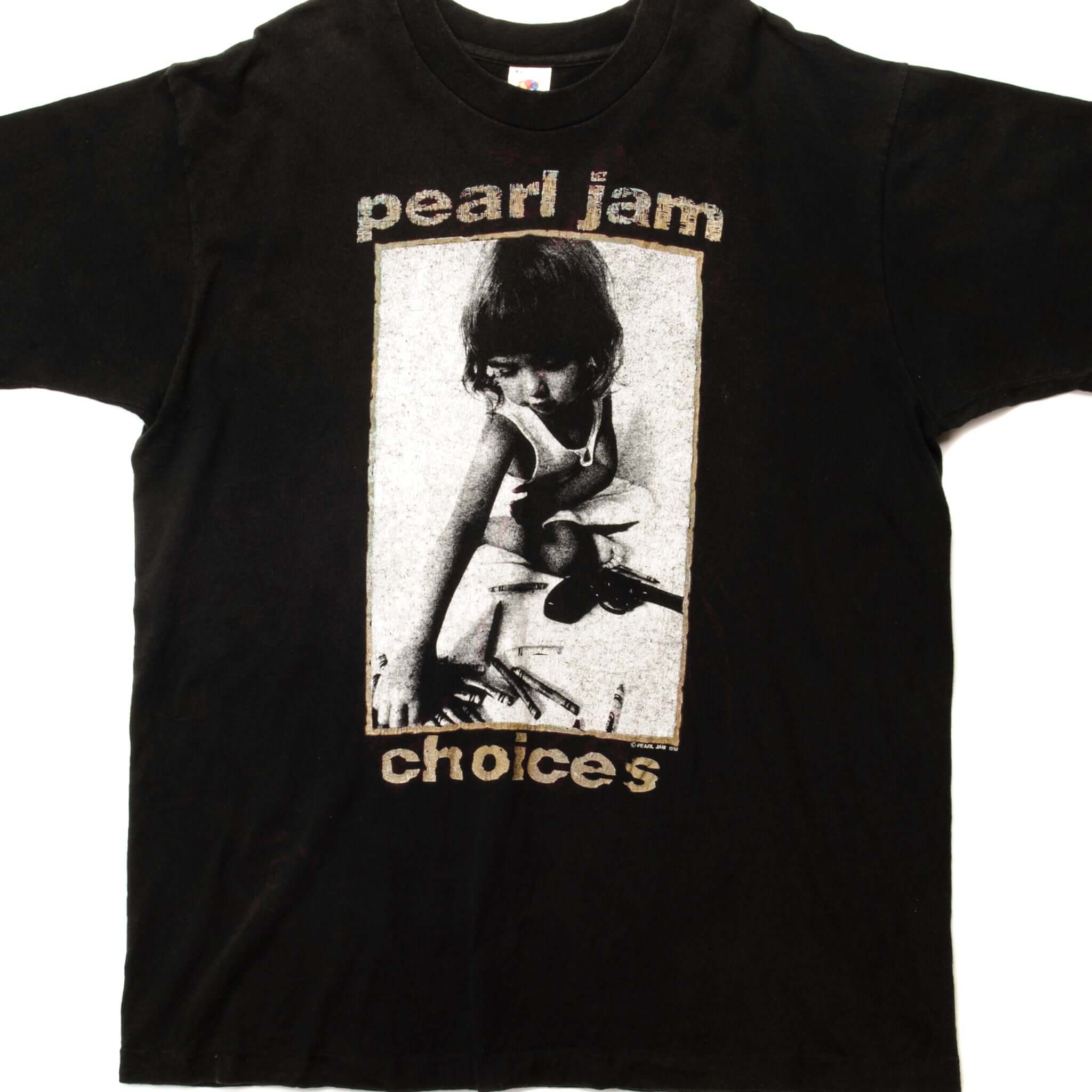 VINTAGE PEARL JAM CHOICES TEE SHIRT 1992 SIZE XL MADE IN USA