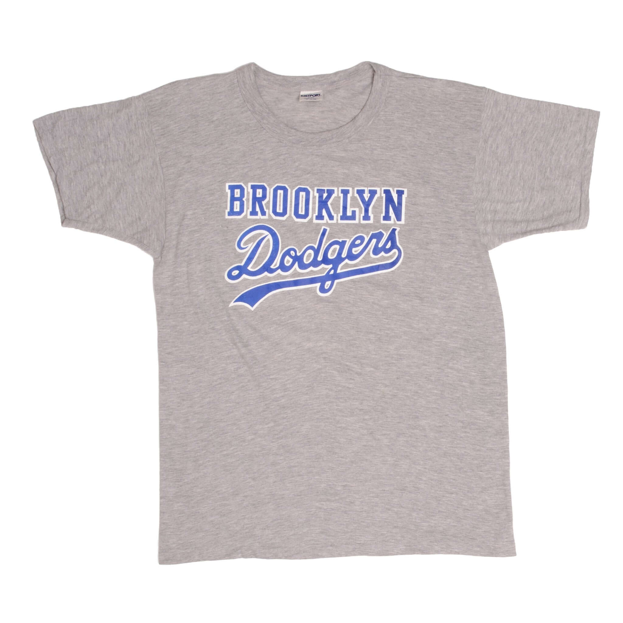 Vintage Mlb Brooklyn Dodgers Tee Shirt Size Large Made In USA With Single Stitch Sleeves