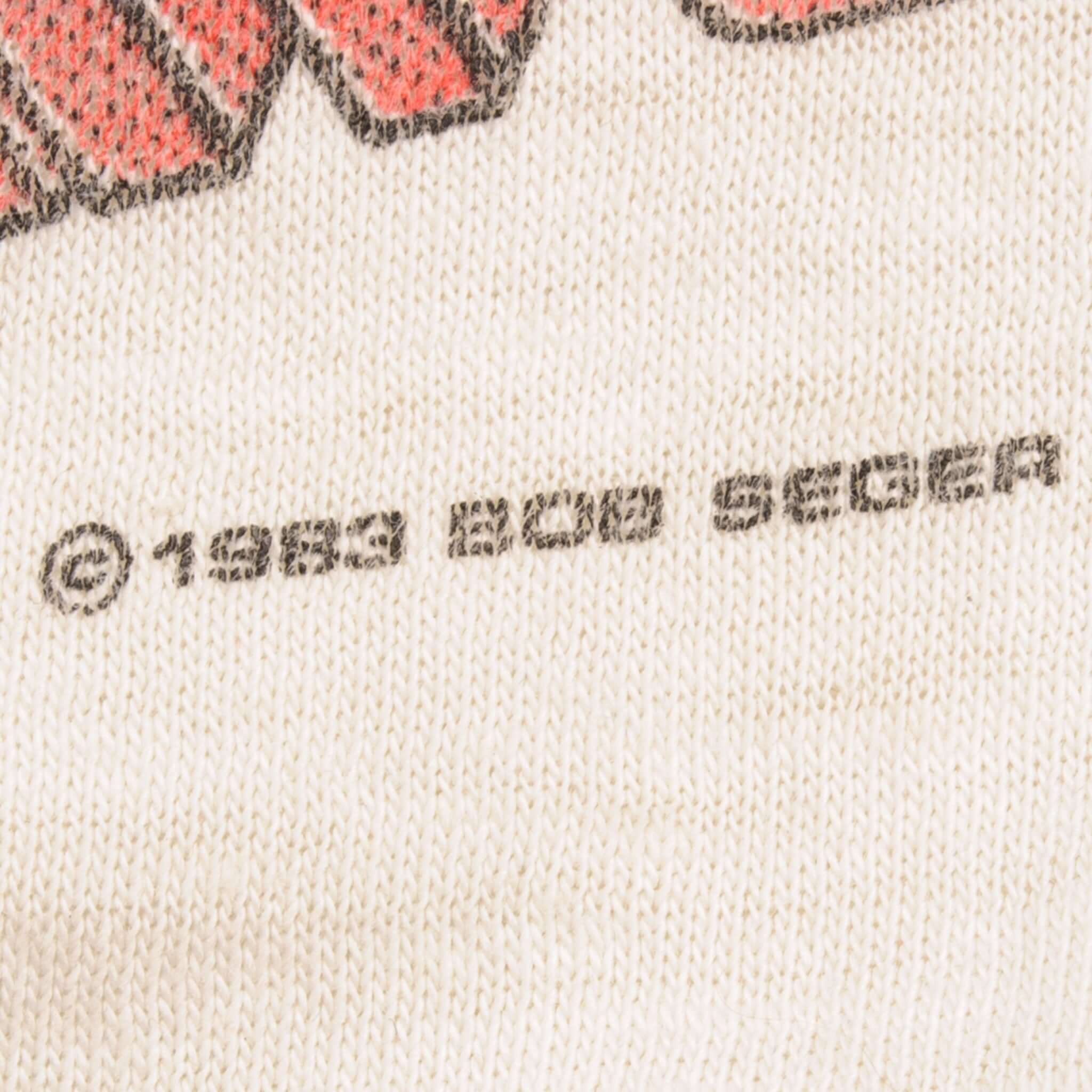 VINTAGE ORIGINAL BOB SEGER & THE SILVER BULLET BAND RAGLAN TEE SHIRT 1983 SIZE MEDIUM