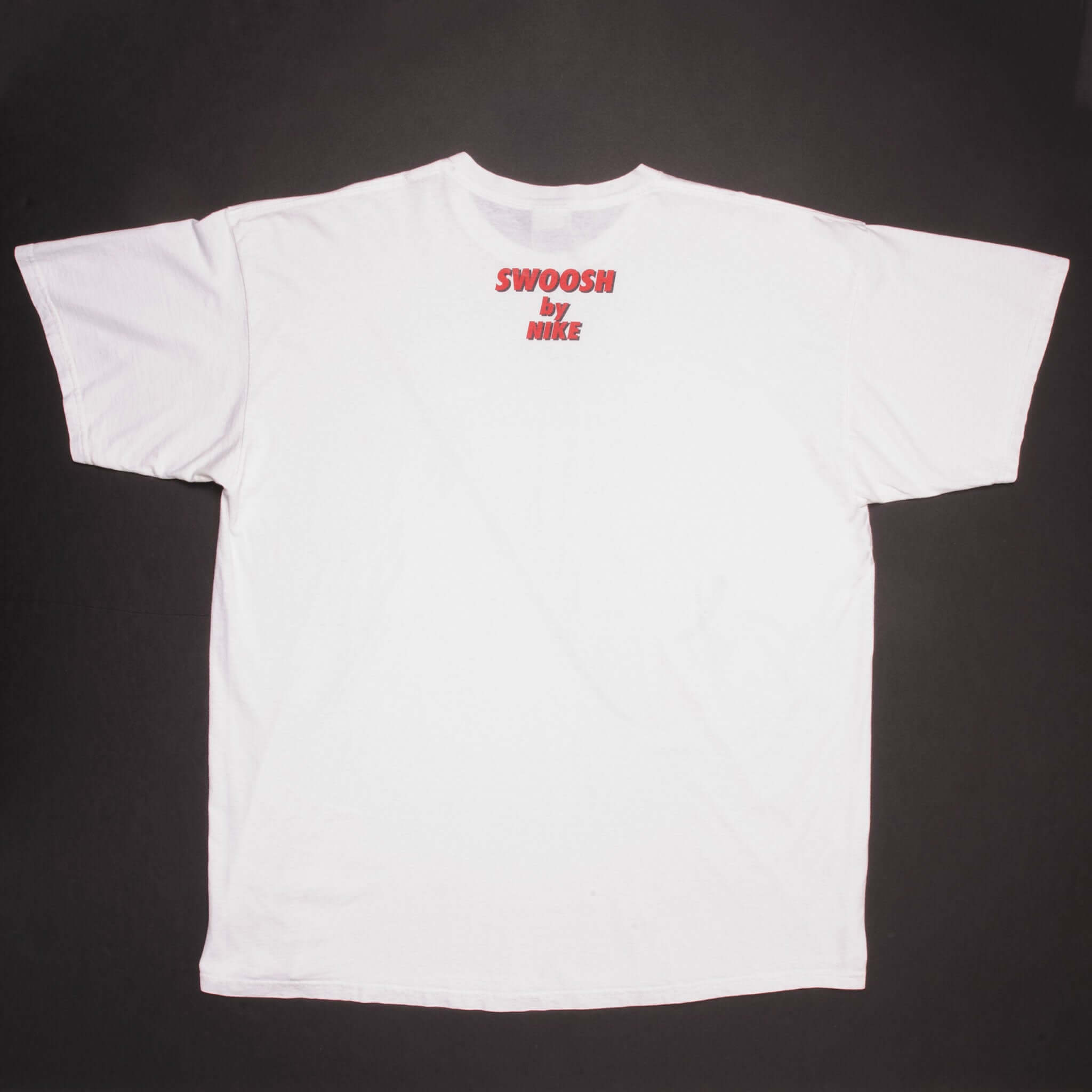 Vintage Nike Big Swoosh Logo Swoosh By Nike Tee Shirt 1990s Size 2XL Made In USA