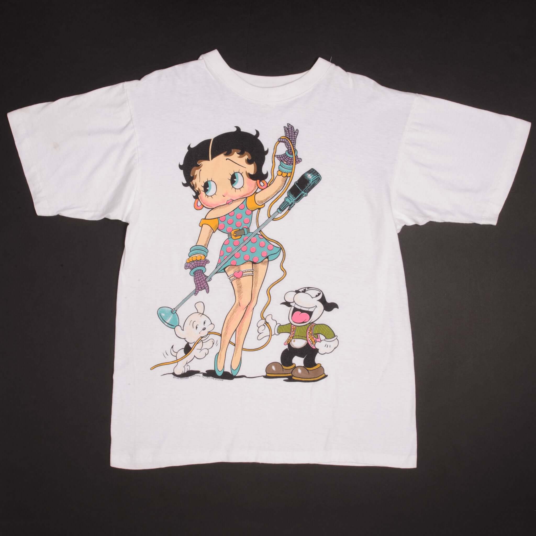 Vintage Betty Boop Singer Tee Shirt 1990s Size Large With Single Stitch Sleeves