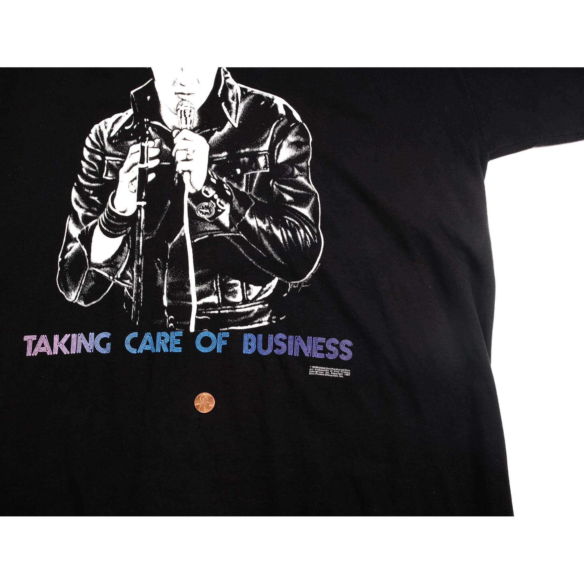 VINTAGE ELVIS PRESLEY TEE SHIRT 1987 SIZE XL MADE IN USA