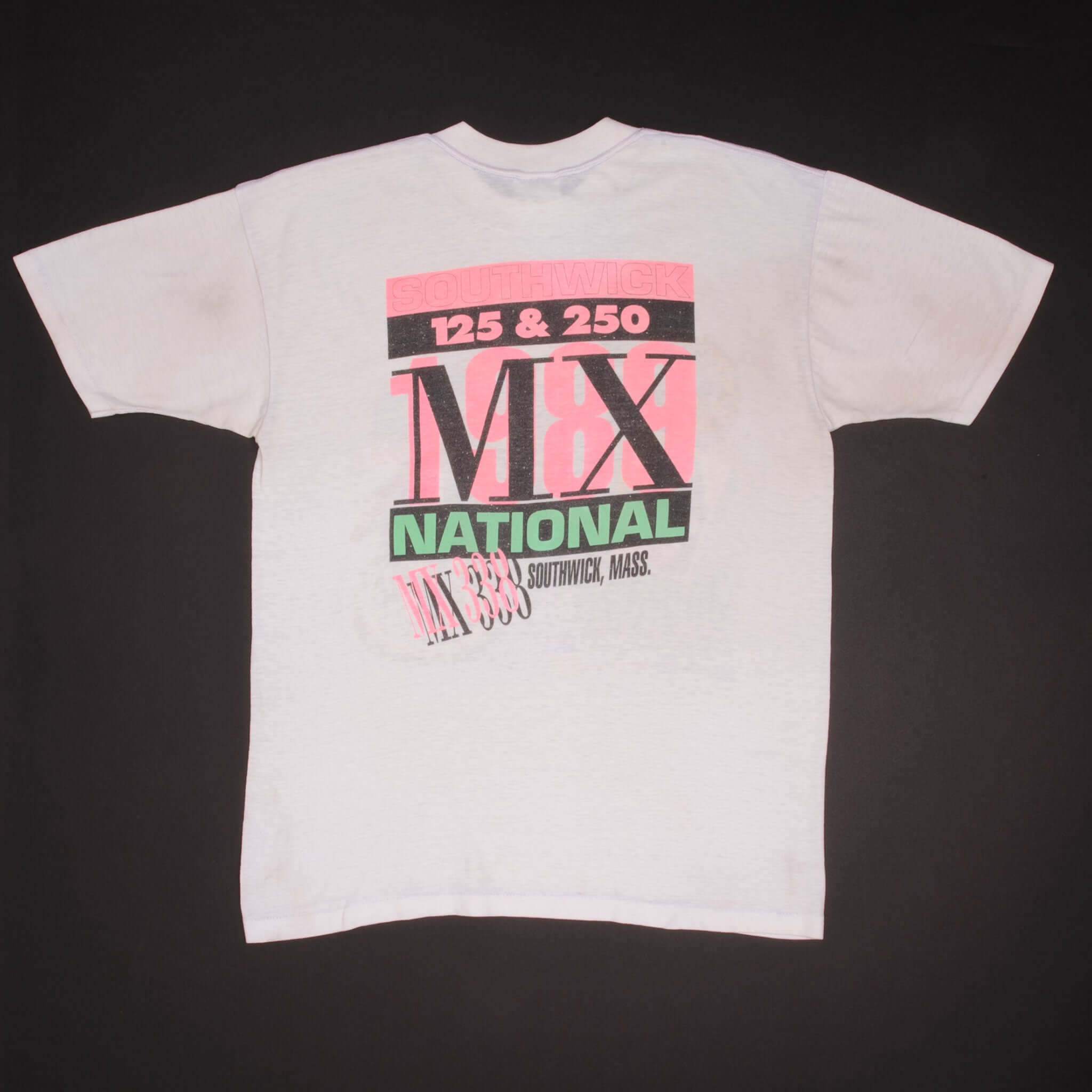 VINTAGE AMA MOTOCROSS SOUTHWICK NATIONAL 1989 TEE SHIRT MEDIUM MADE USA