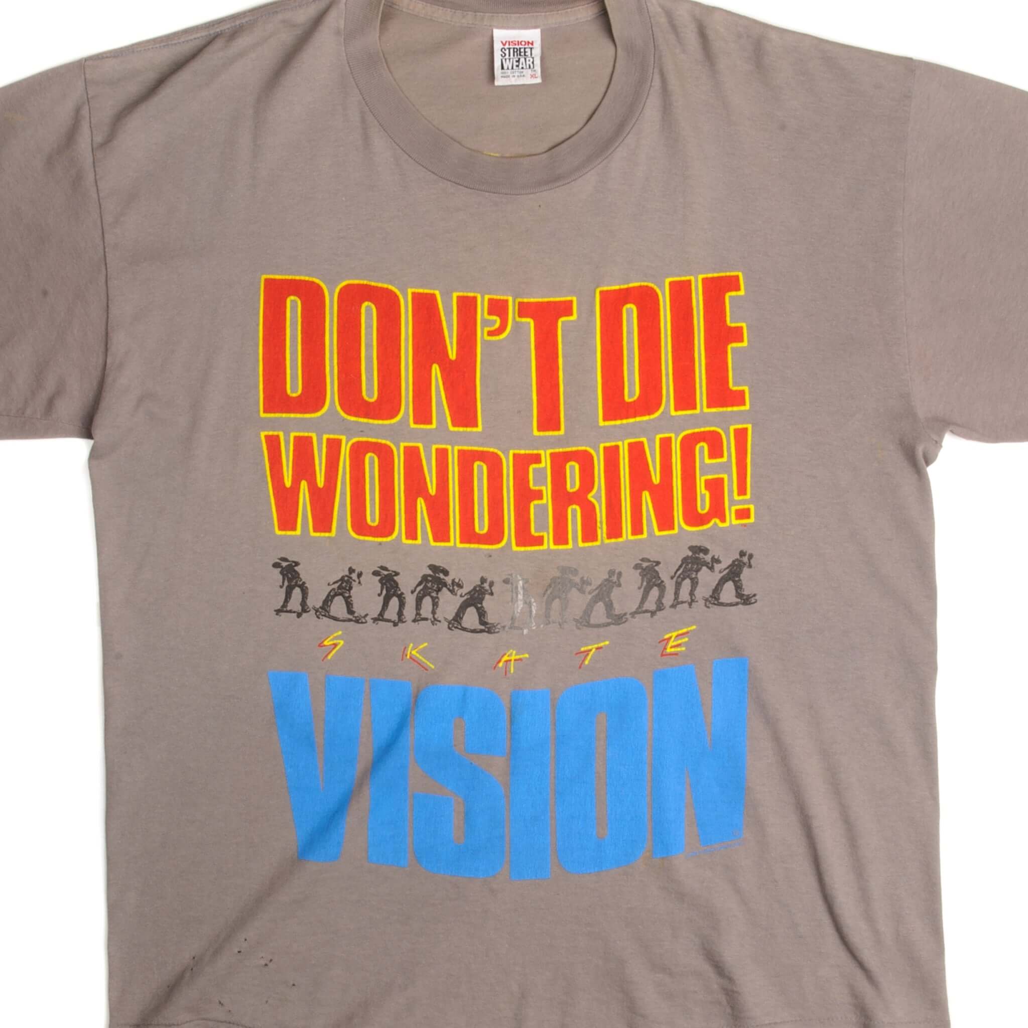 VINTAGE VISION STREETWEAR SKATE TEE SHIRT SIZE XL MADE IN USA